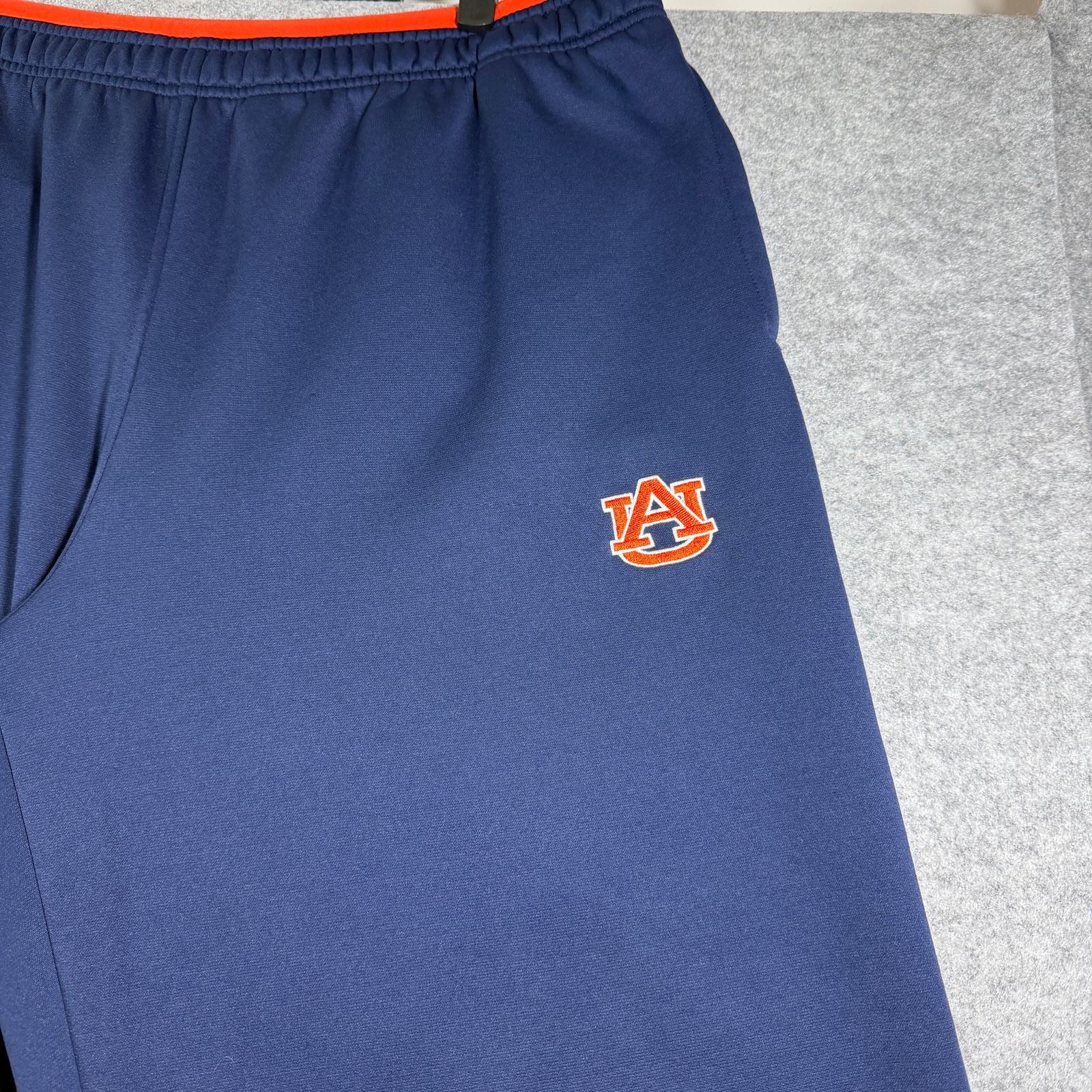 Under Armour Auburn Tigers Sweatpants Mens XXL Navy War Eagle Fleece Drawstring thumbnail 4