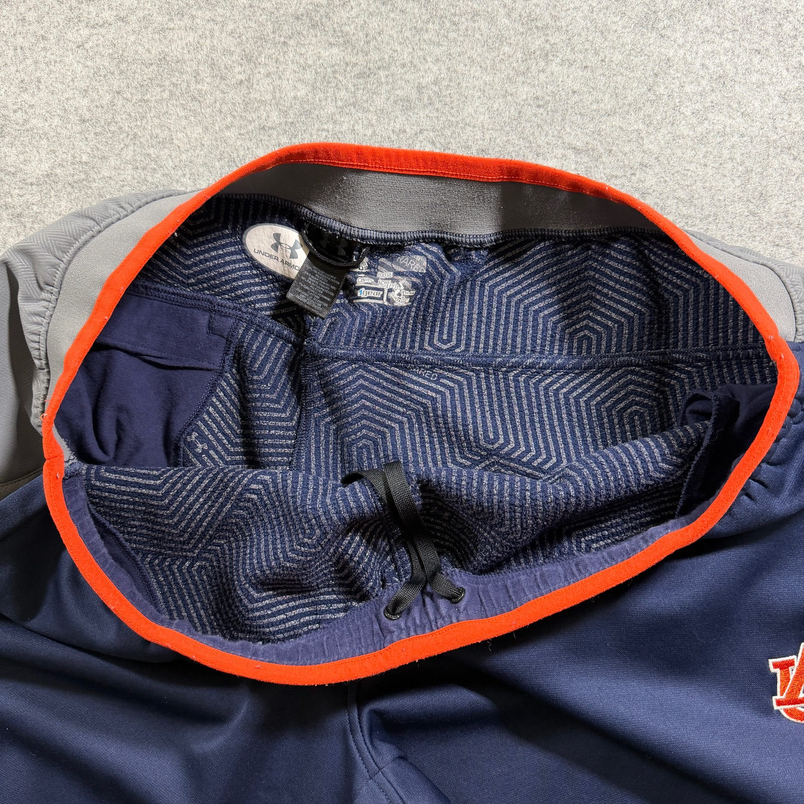 Under Armour Auburn Tigers Sweatpants Mens XXL Navy War Eagle Fleece Drawstring thumbnail 6