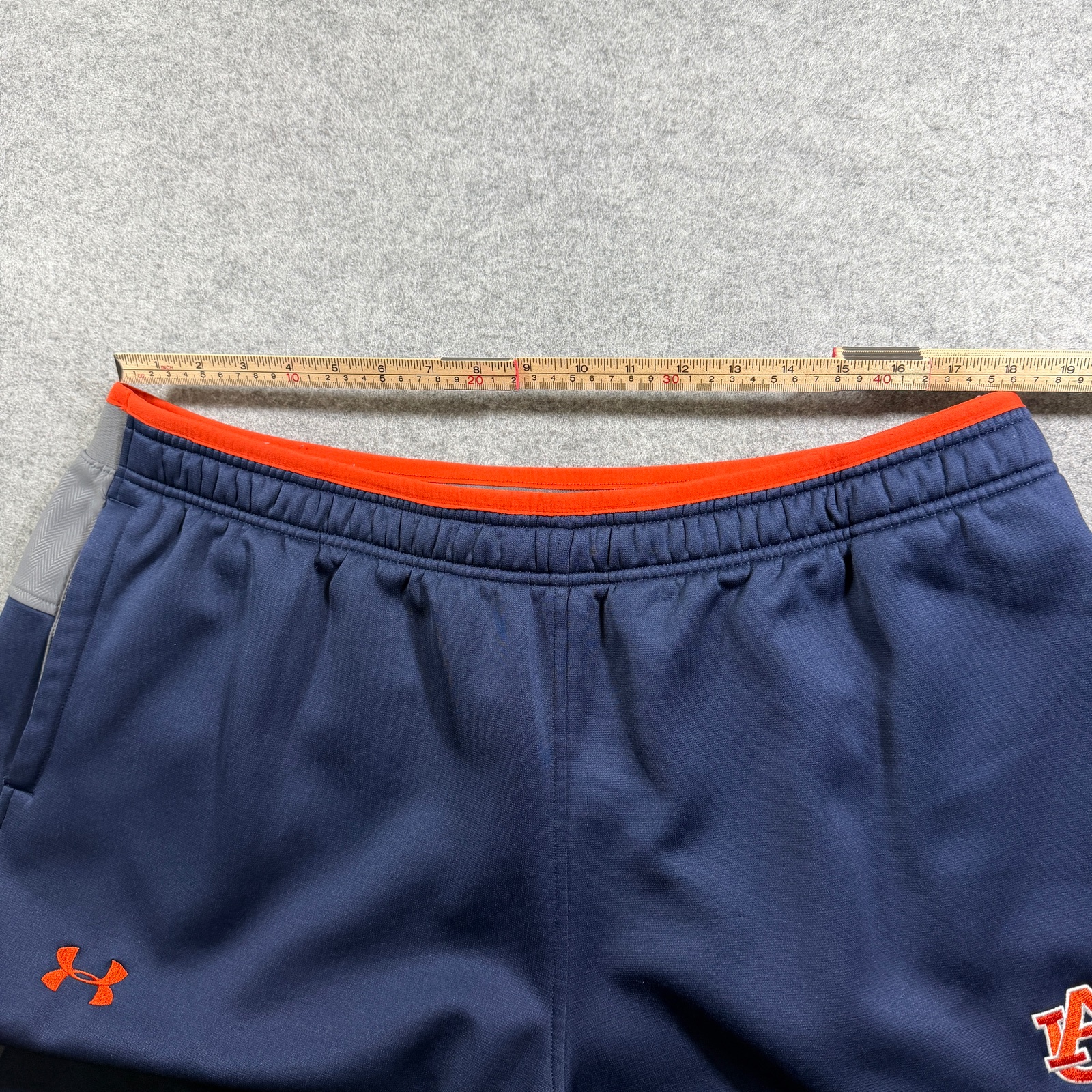 Under Armour Auburn Tigers Sweatpants Mens XXL Navy War Eagle Fleece Drawstring thumbnail 7