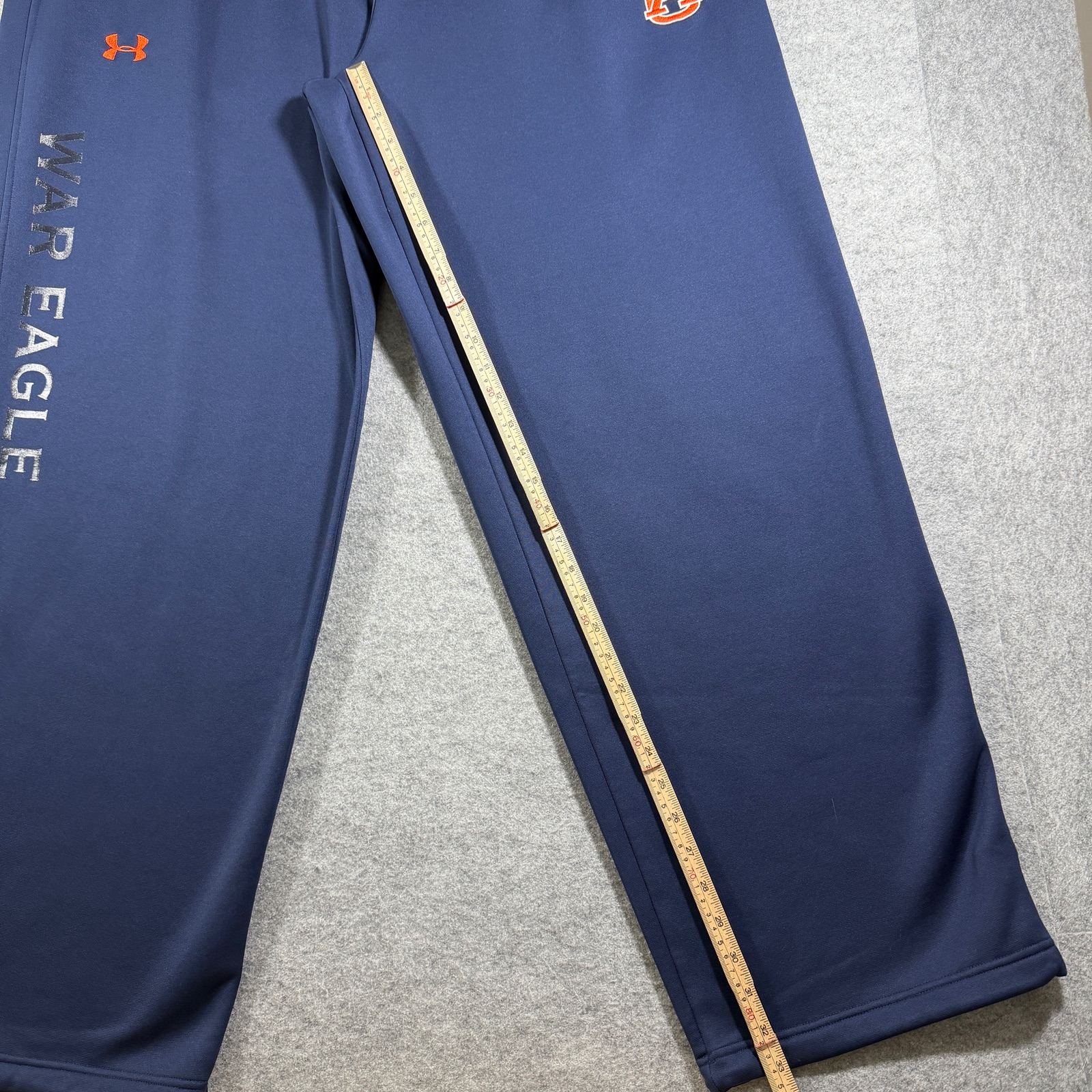Under Armour Auburn Tigers Sweatpants Mens XXL Navy War Eagle Fleece Drawstring thumbnail 8