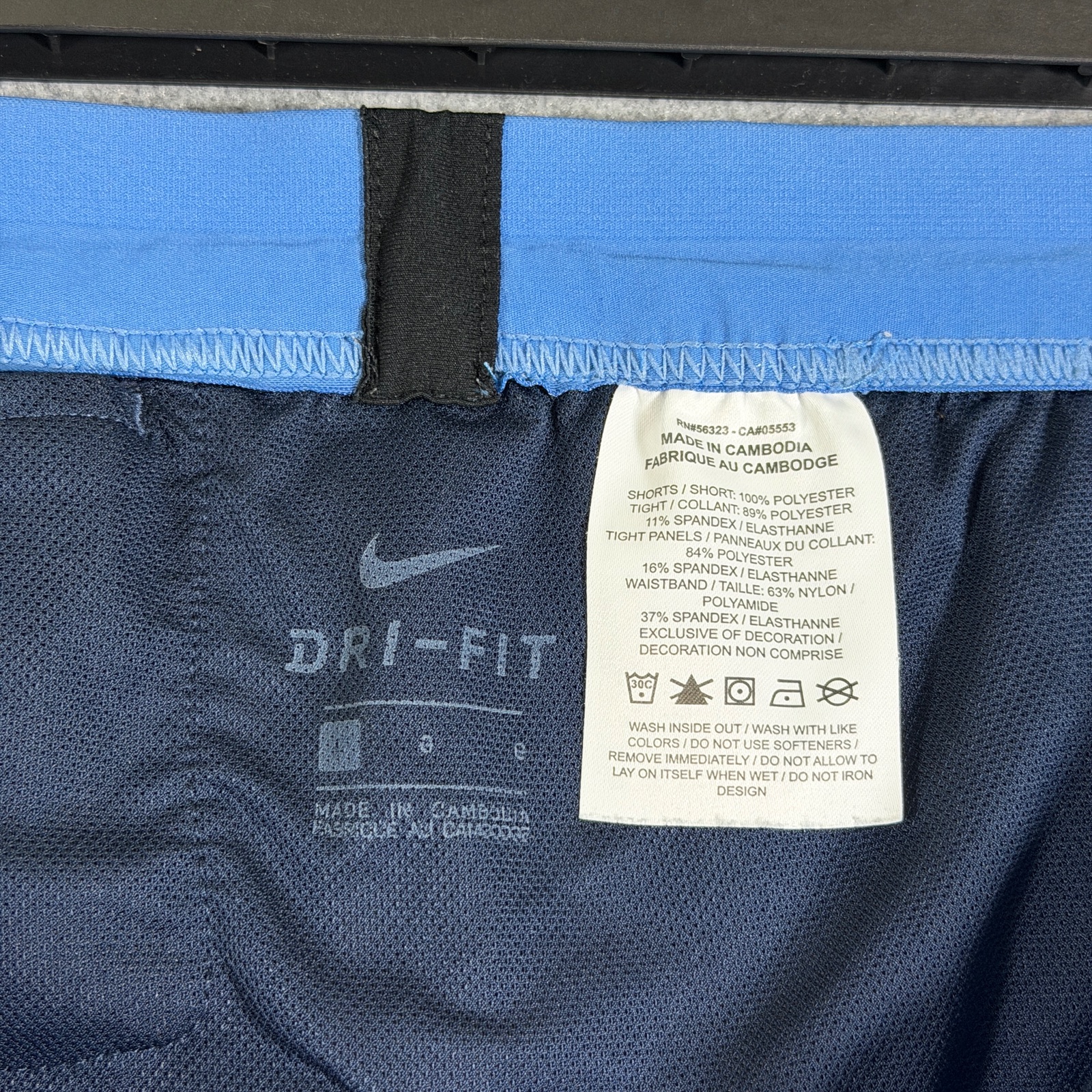 Nike Flex Stride Running Shorts Mens L Blue 2-In-1 Built-In Liner Zip Pockets thumbnail 3