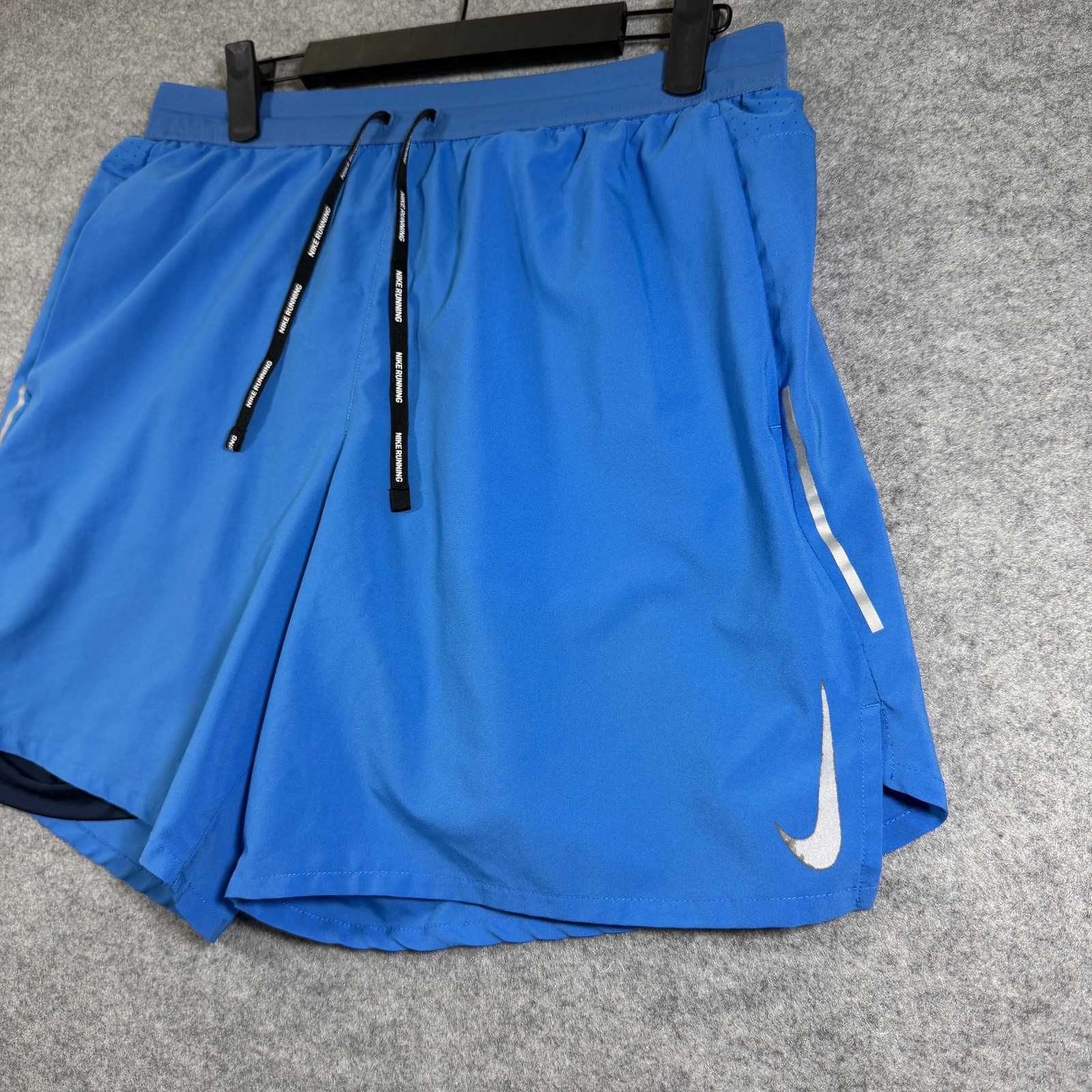 Nike Flex Stride Running Shorts Mens L Blue 2-In-1 Built-In Liner Zip Pockets thumbnail 10