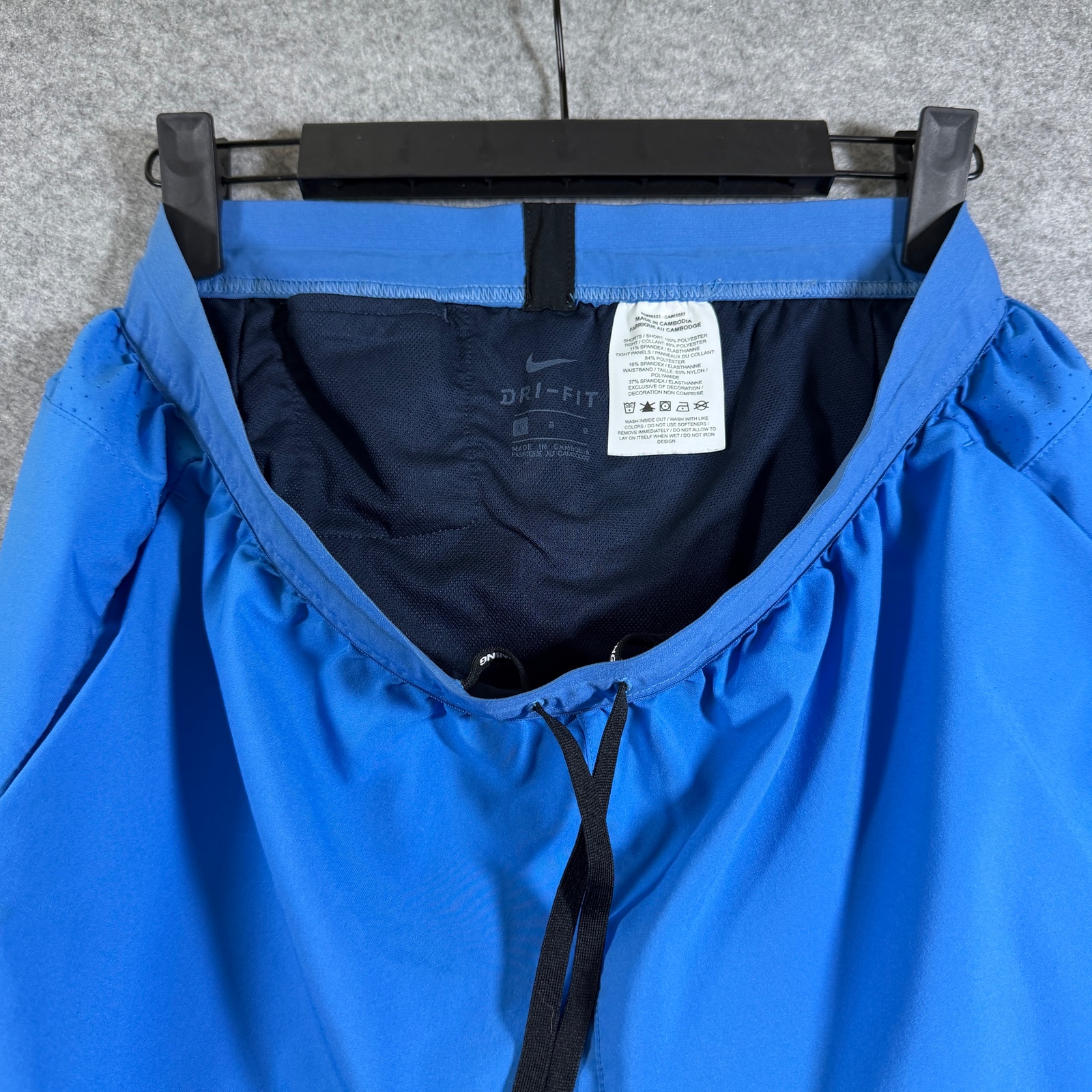 Nike Flex Stride Running Shorts Mens L Blue 2-In-1 Built-In Liner Zip Pockets thumbnail 11