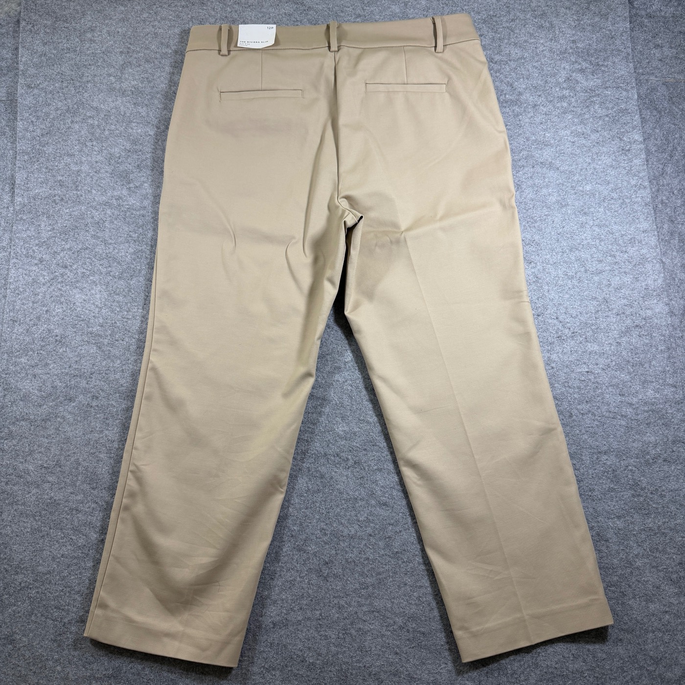 LOFT Riviera Slim Pants Womens 12P Khaki NWT Mid Rise Stretch Cotton Career thumbnail 2
