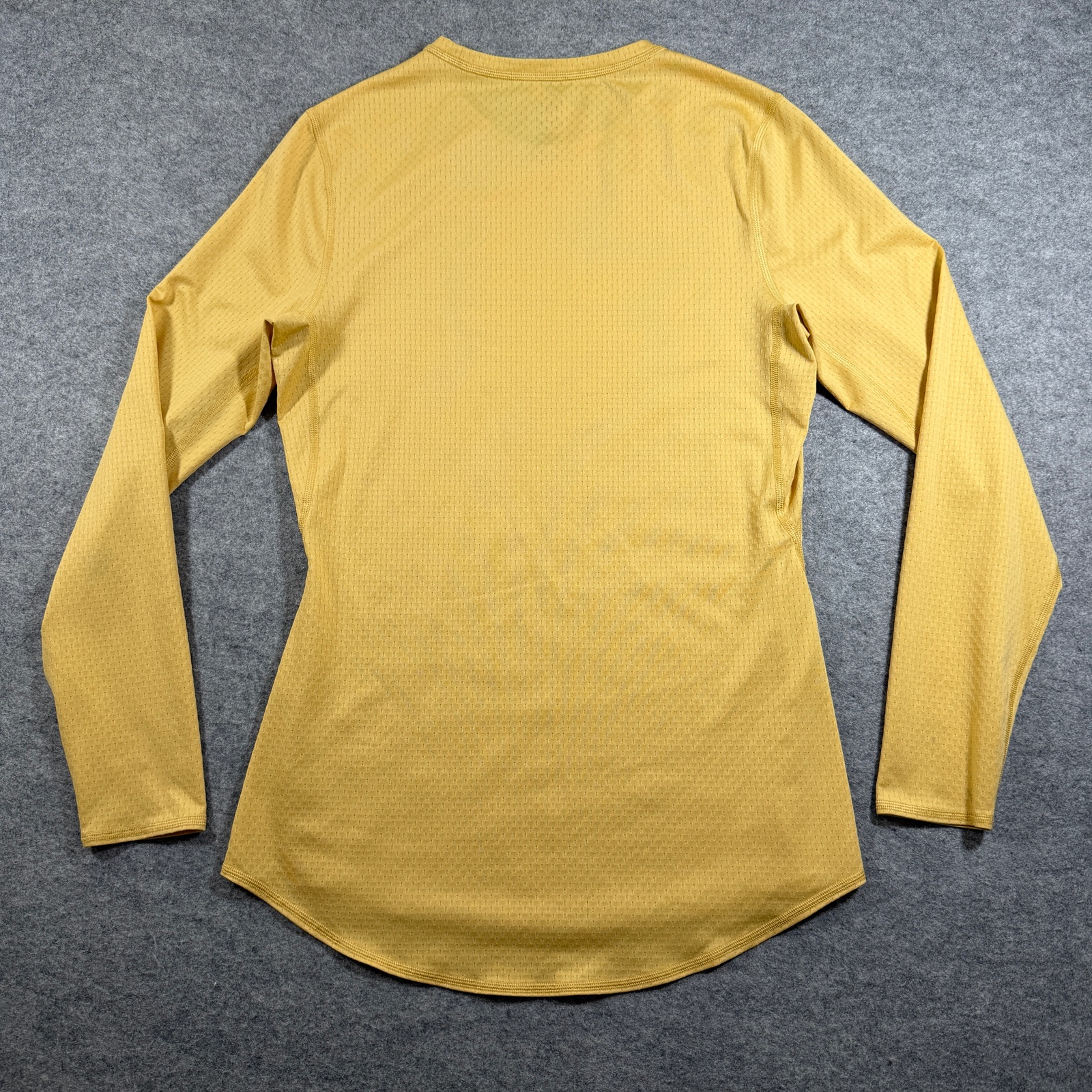 REI Co-op Long Sleeve Athletic Shirt Womens Small Breathable Yellow Mesh Stretch thumbnail 2