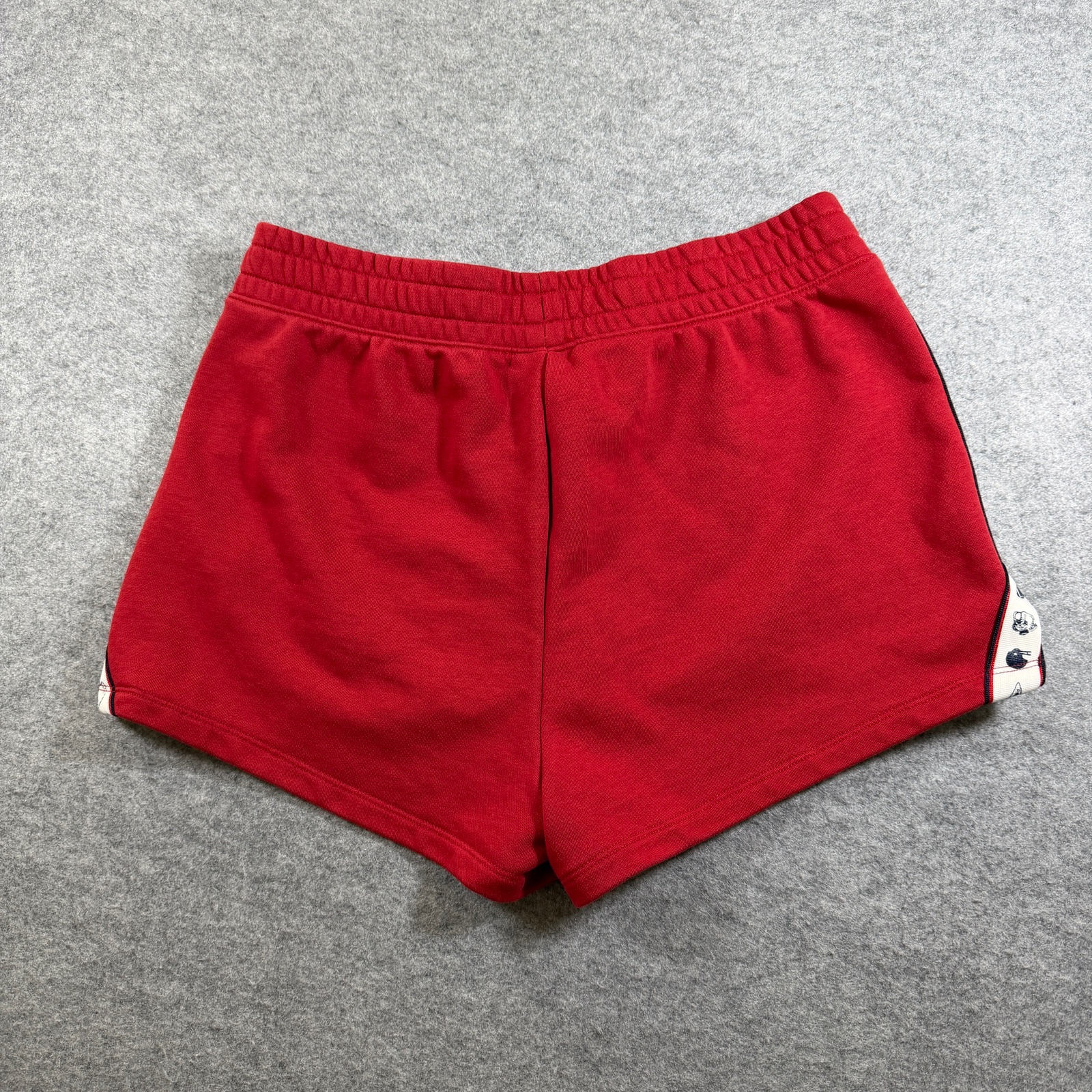 Champion Sweat Shorts Womens L Red Drawstring Athletic Gym Lounge Embroidered C thumbnail 2