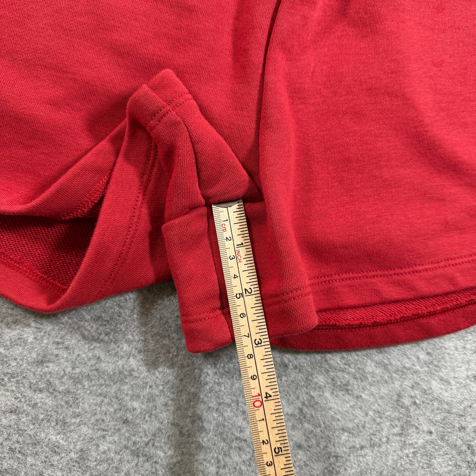 Champion Sweat Shorts Womens L Red Drawstring Athletic Gym Lounge Embroidered C thumbnail 8