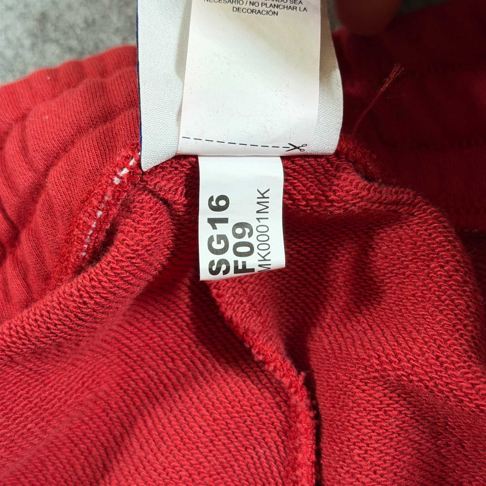 Champion Sweat Shorts Womens L Red Drawstring Athletic Gym Lounge Embroidered C thumbnail 12