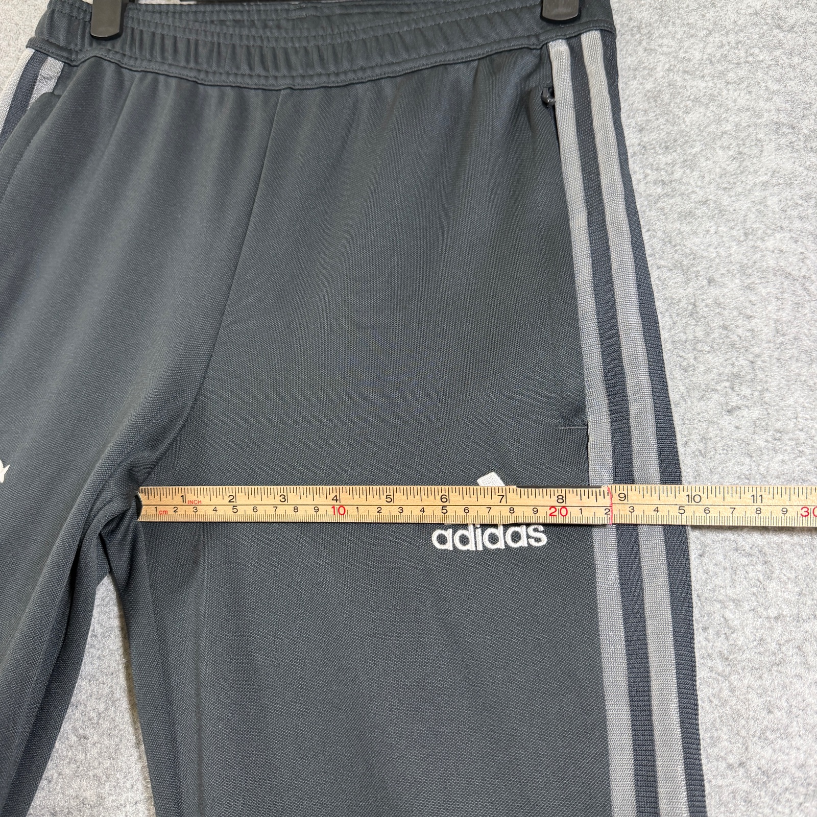 Adidas FC Bayern Munich Joggers Mens XS Gray Tapered Zip Ankle Soccer Training thumbnail 12