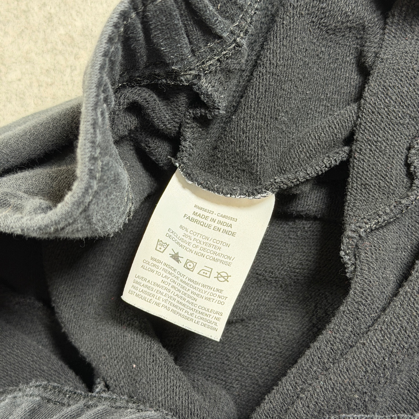 Nike Club Fleece Lined Joggers Mens L Black Relaxed Fit Drawstring Cotton Cuffed thumbnail 9