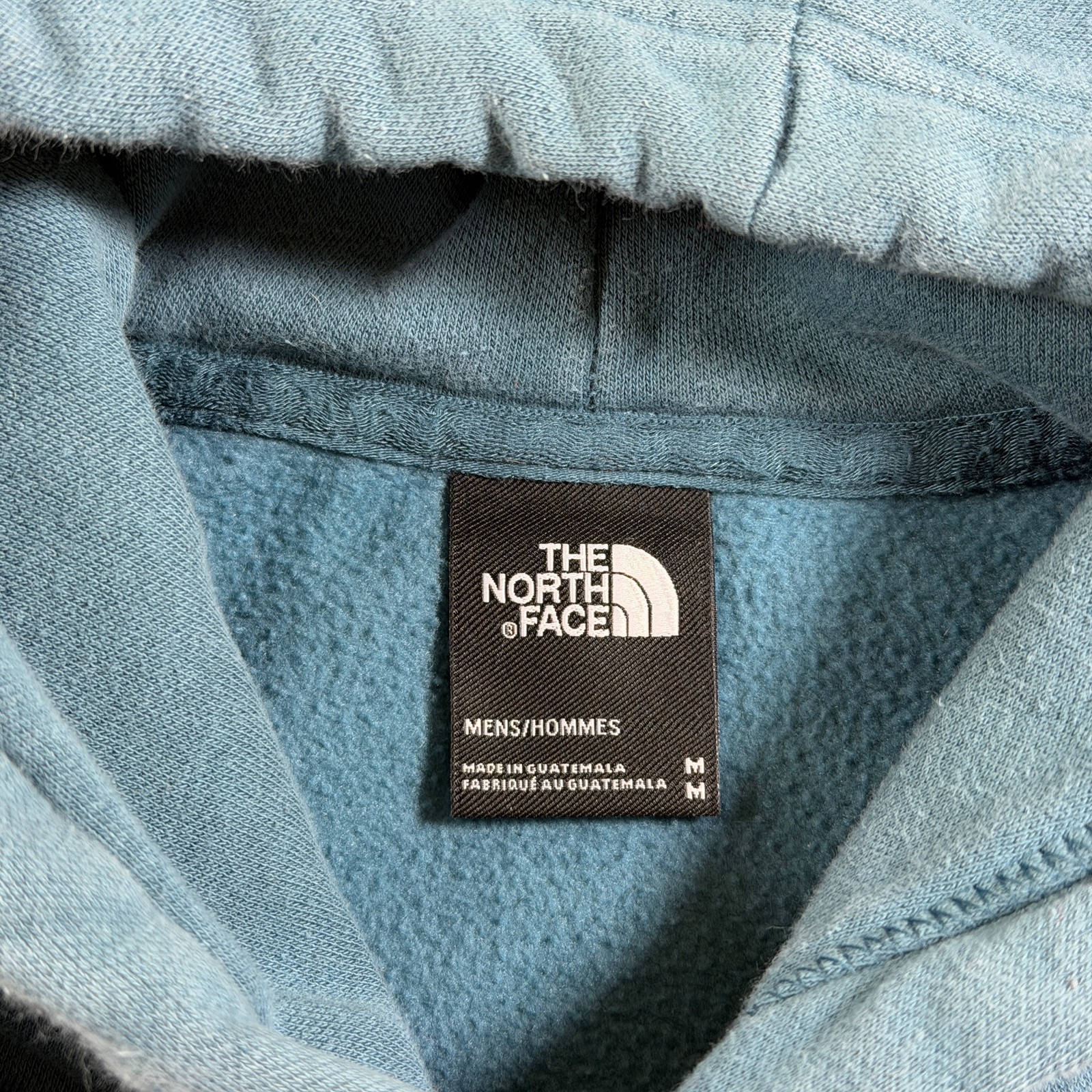 The North Face Half Dome Hoodie Mens M Teal Blue Pullover Drawstring Fleece thumbnail 4