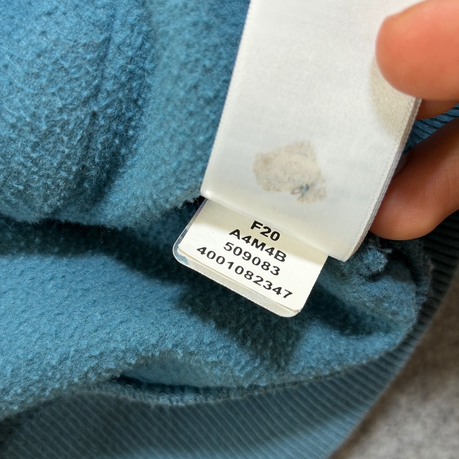 The North Face Half Dome Hoodie Mens M Teal Blue Pullover Drawstring Fleece thumbnail 5