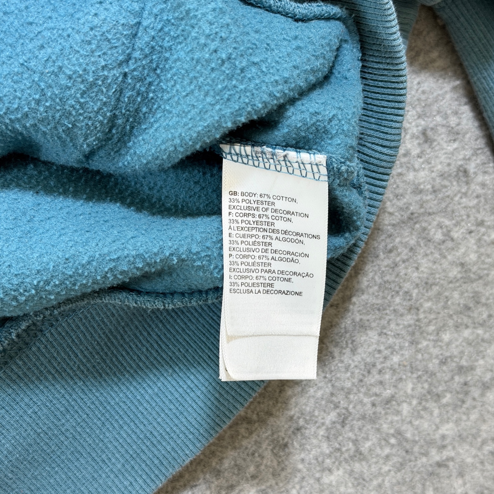 The North Face Half Dome Hoodie Mens M Teal Blue Pullover Drawstring Fleece thumbnail 9