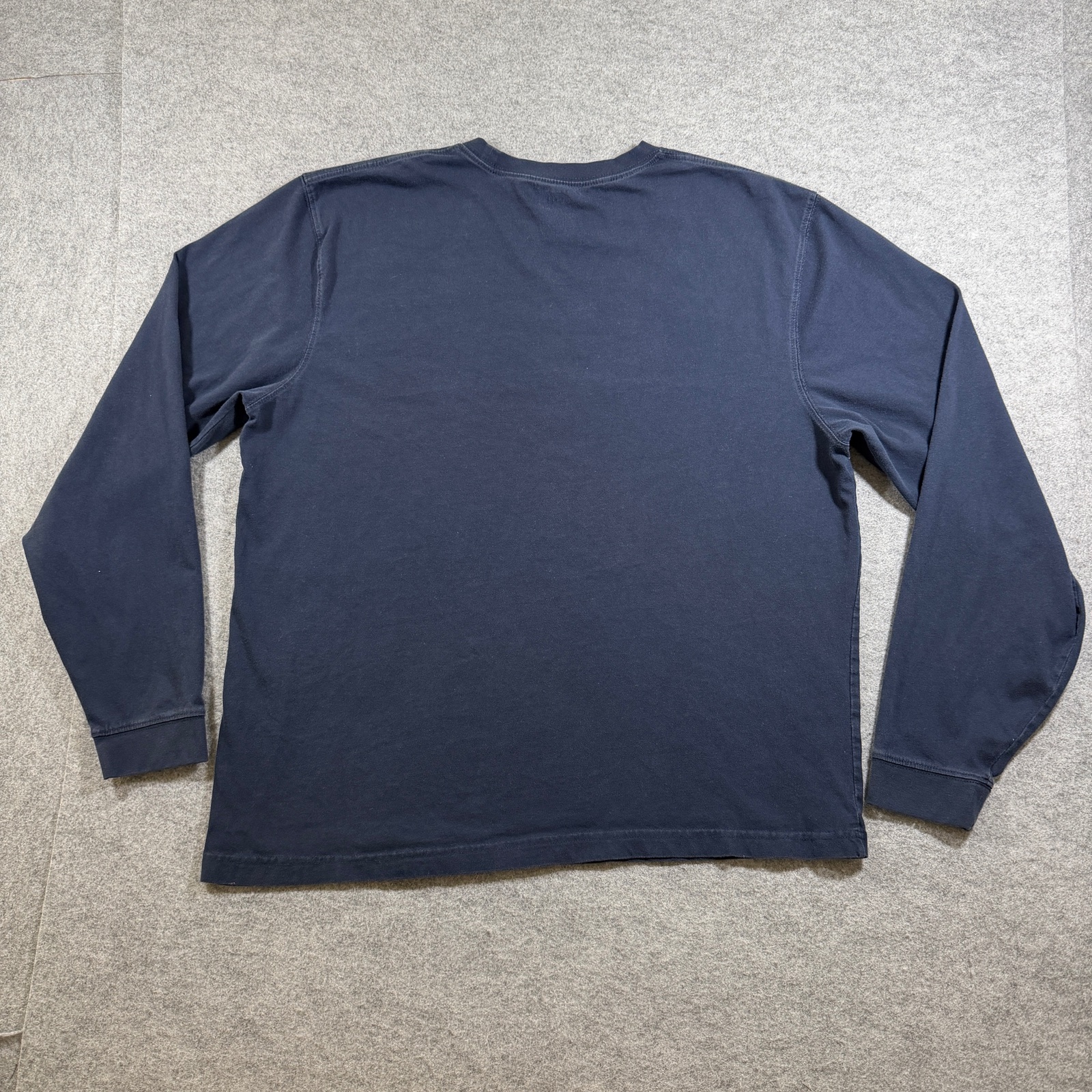 LL Bean Long Sleeve T Shirt Mens L Tall Navy Blue Cotton Crewneck Outdoor Casual thumbnail 2
