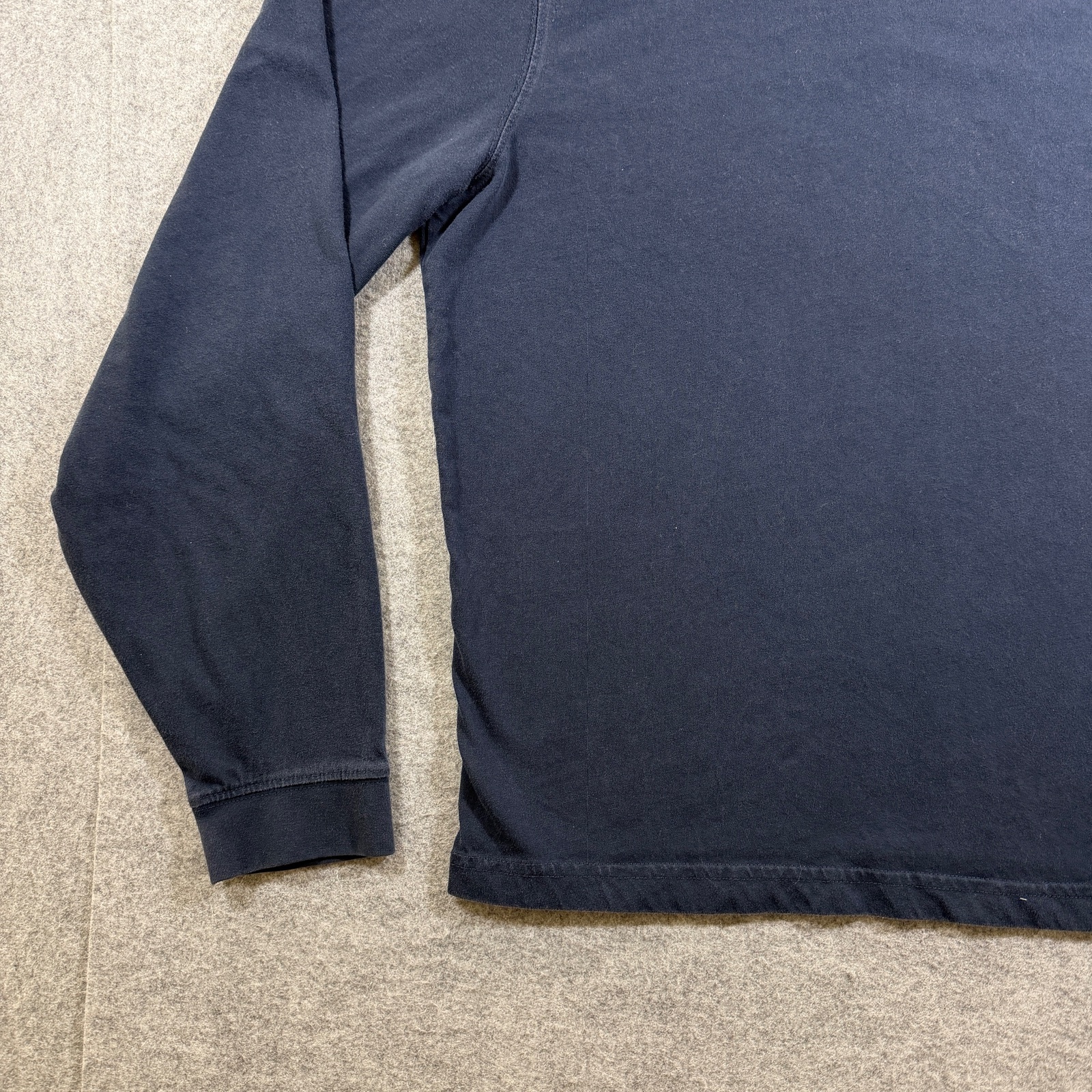 LL Bean Long Sleeve T Shirt Mens L Tall Navy Blue Cotton Crewneck Outdoor Casual thumbnail 3