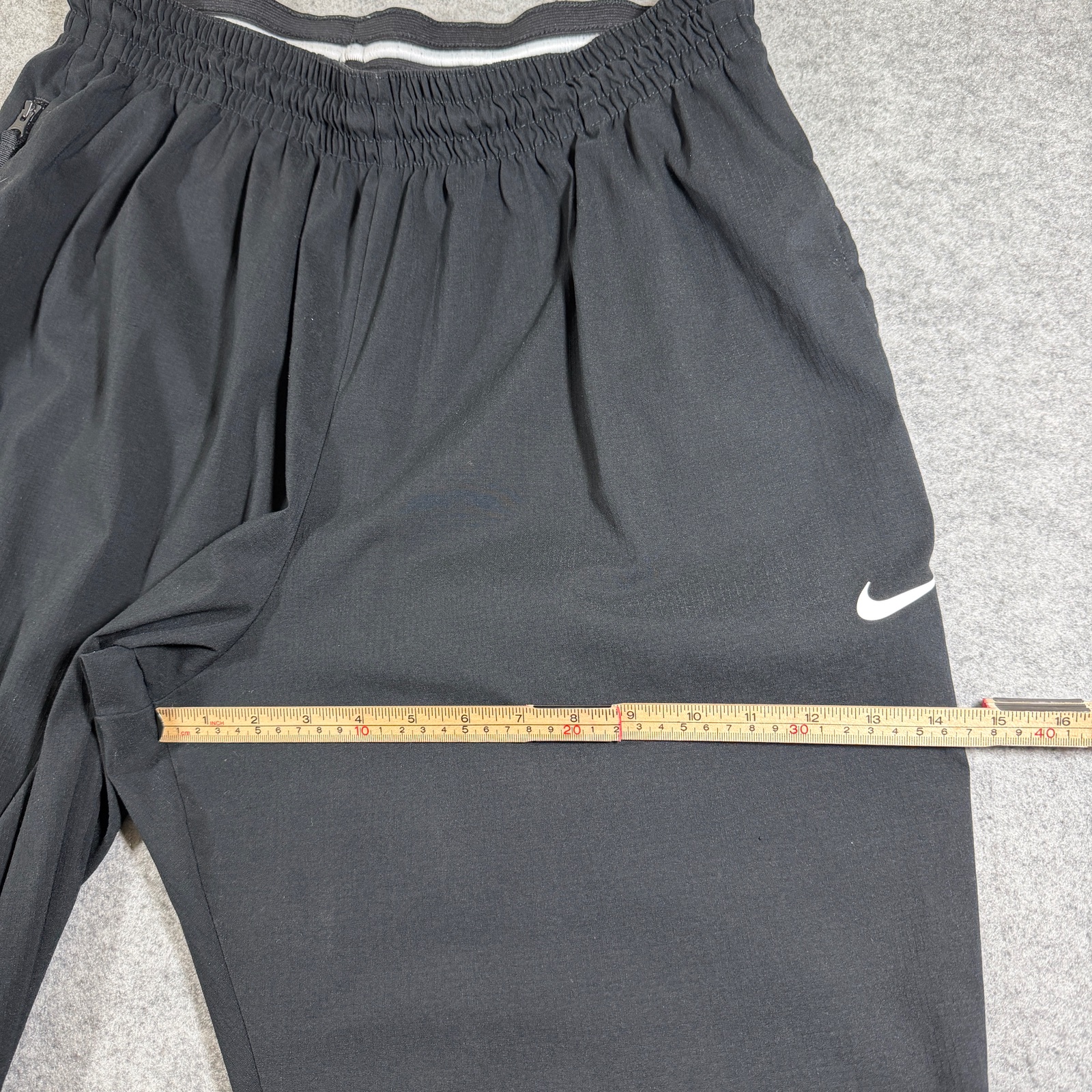 Nike Training Pants Mens XXL Black Stretch Loose Fit Zip Pocket Athletic Woven thumbnail 8