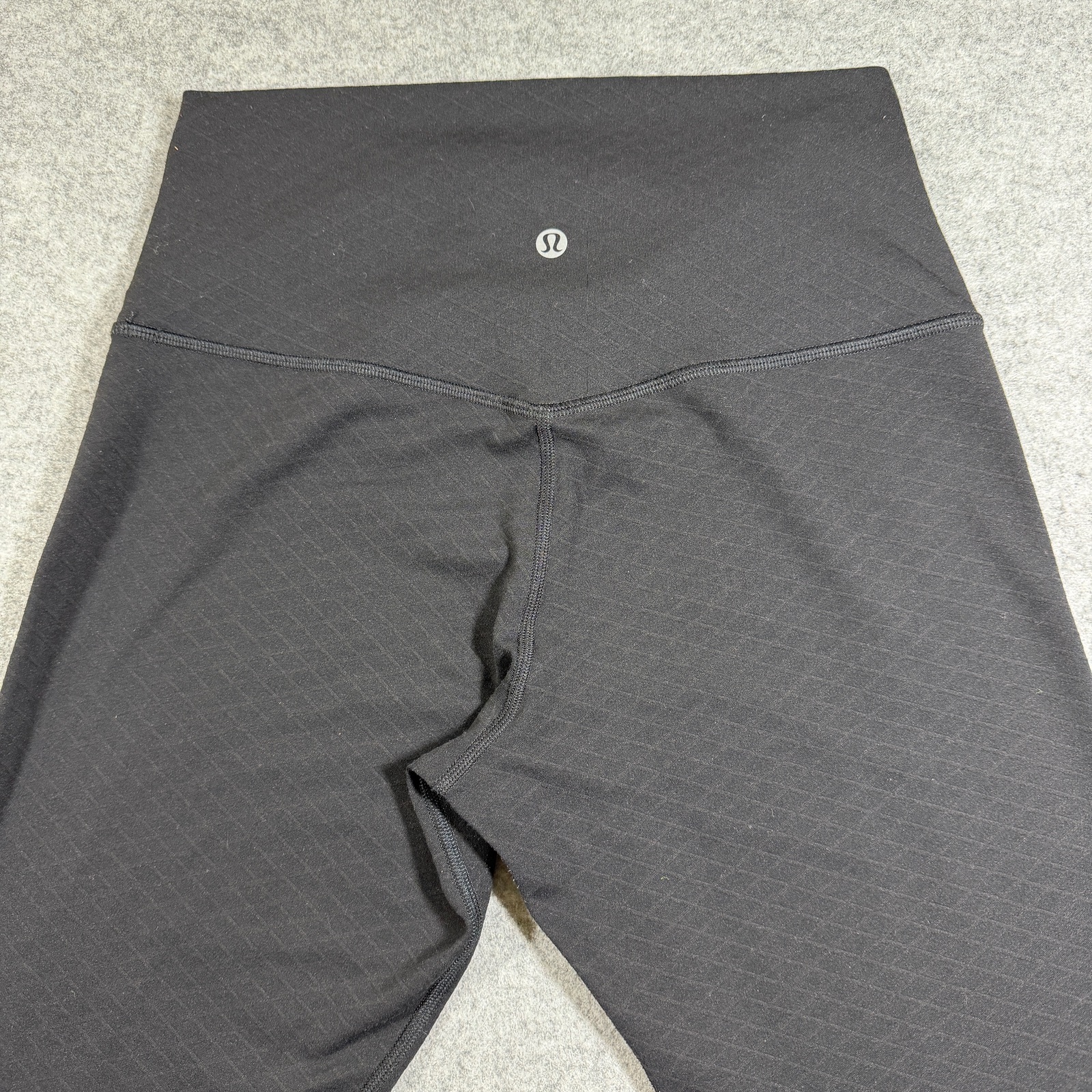 Lululemon Align Leggings Womens 8 Black High Rise Diamond Textured Yoga Pants thumbnail 2