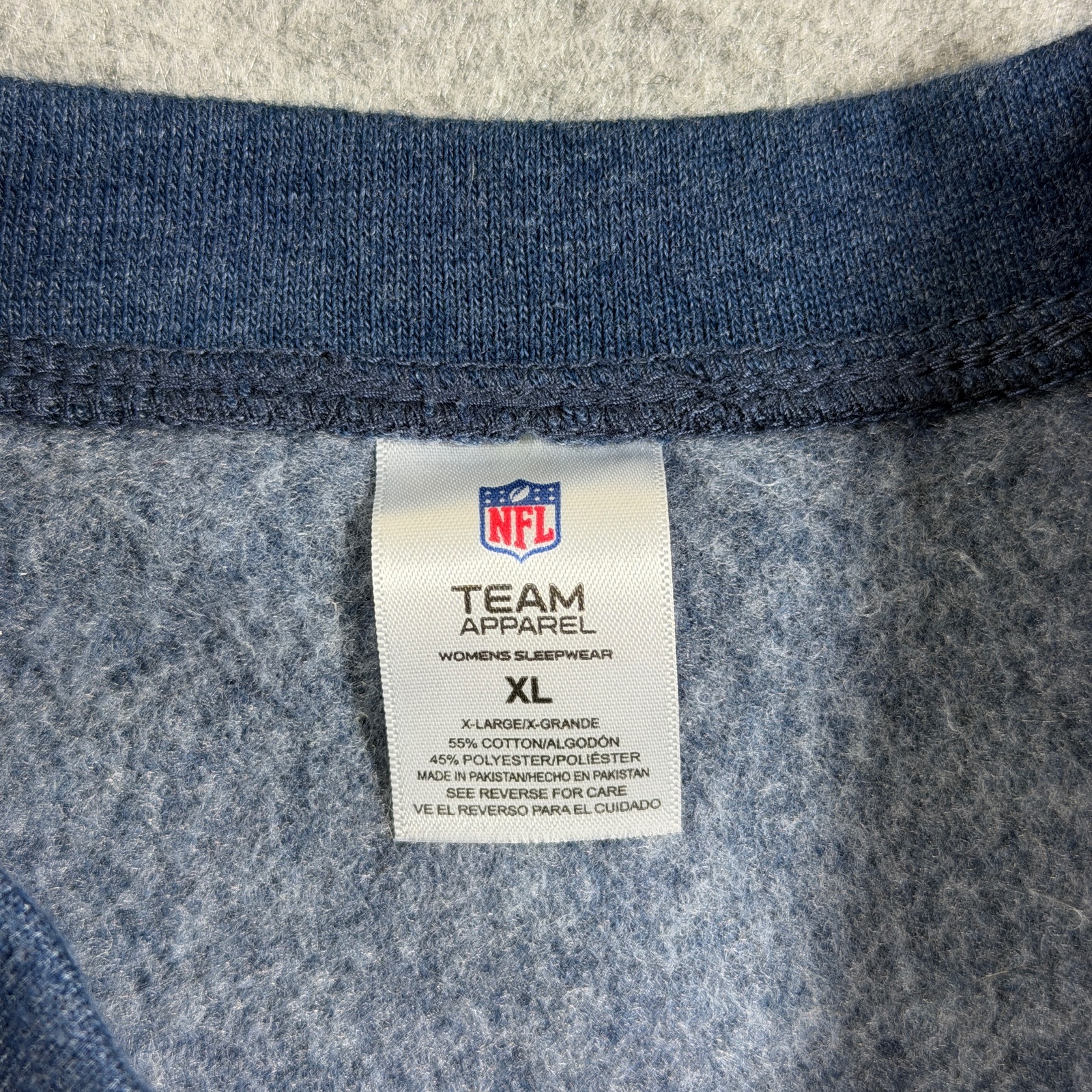 NFL Team Apparel Sweatshirt Womens XL Navy Tennessee Titans Crew Neck Raglan thumbnail 4