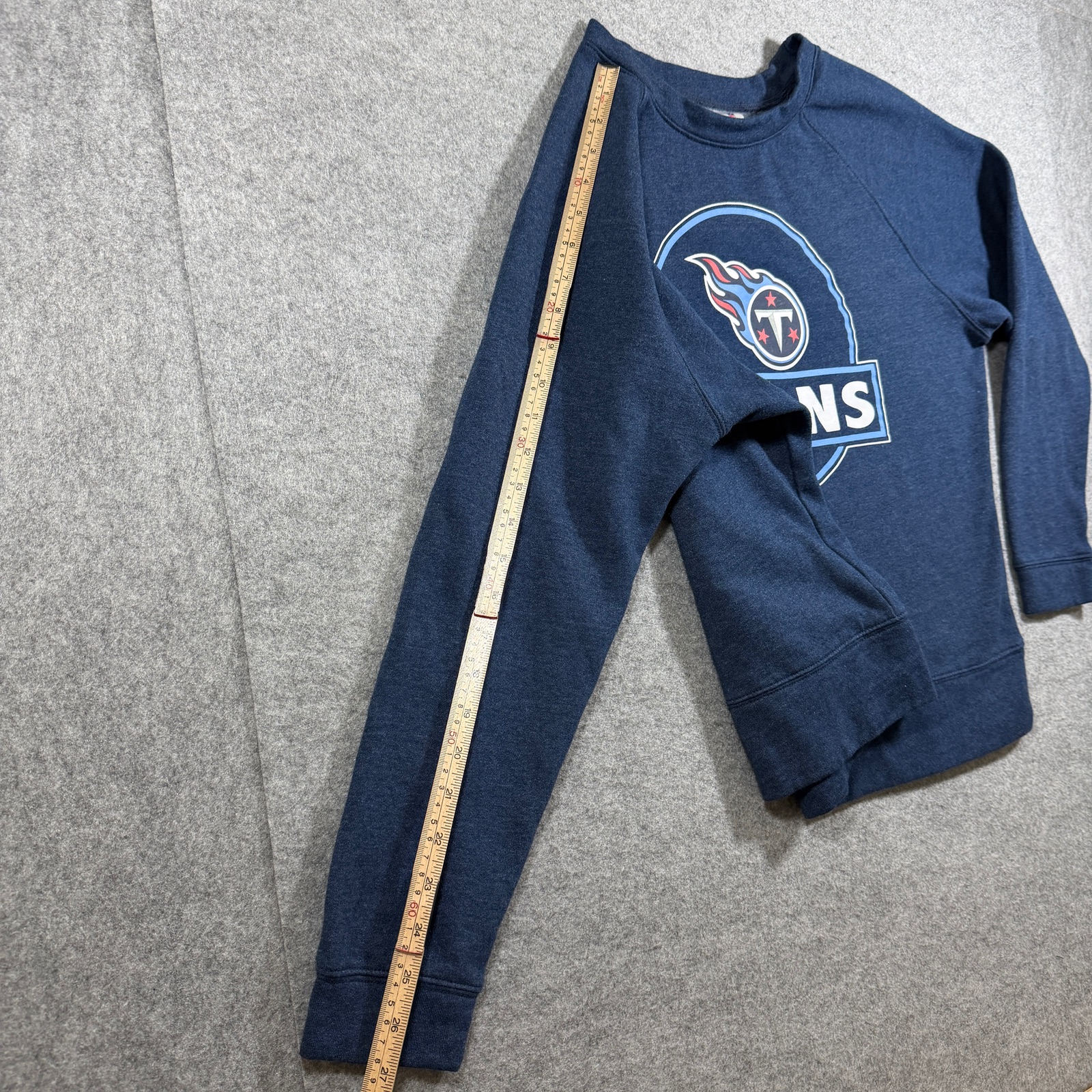 NFL Team Apparel Sweatshirt Womens XL Navy Tennessee Titans Crew Neck Raglan thumbnail 8