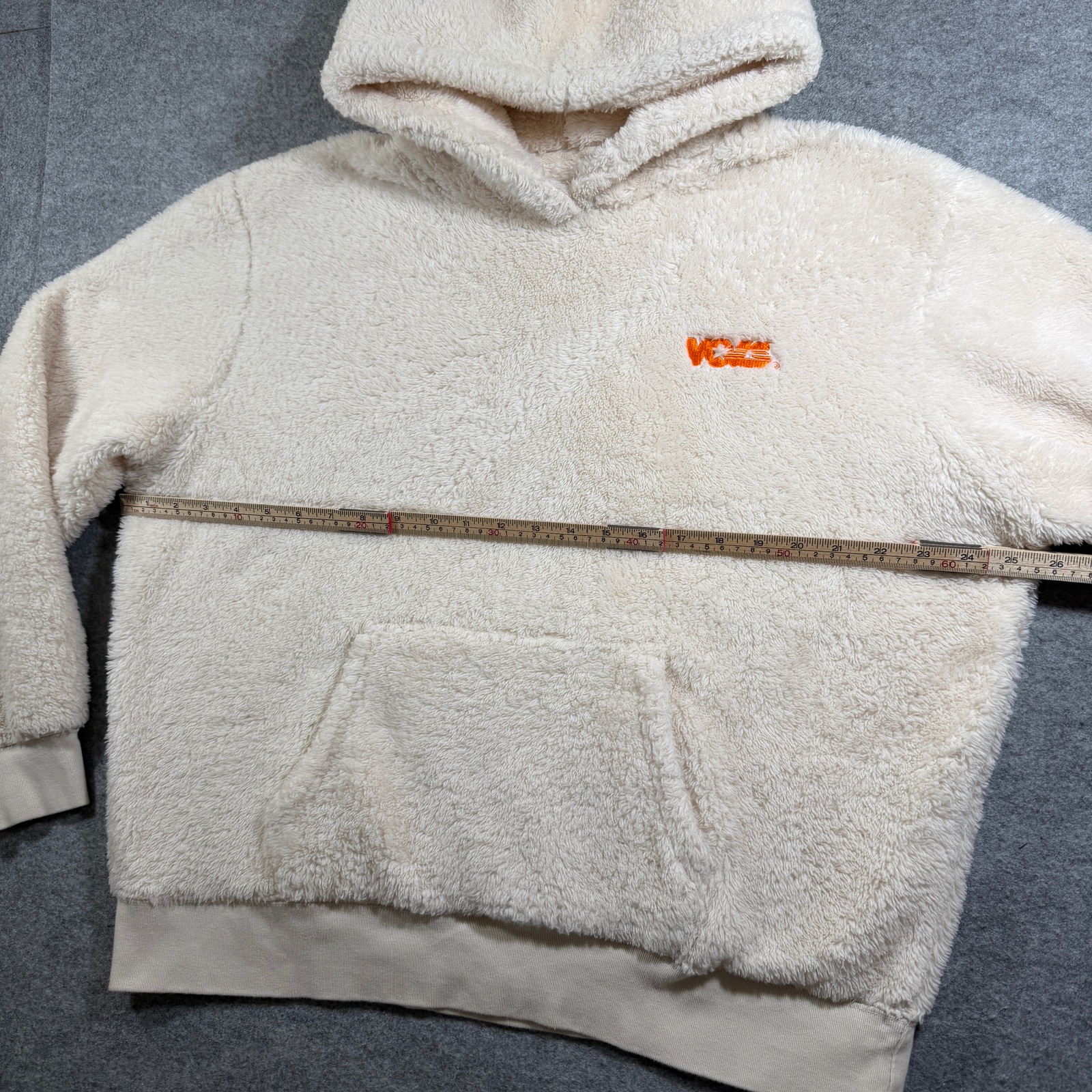 Tennessee Volunteers Sherpa Fleece Hoodie Mens XL Cream Plush NCAA Tailgate thumbnail 7