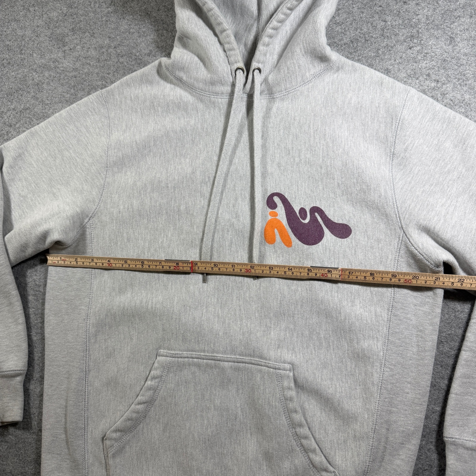 Astronaut Monastery Hoodie Mens S Gray Graphic Streetwear Pullover Heavyweight thumbnail 6