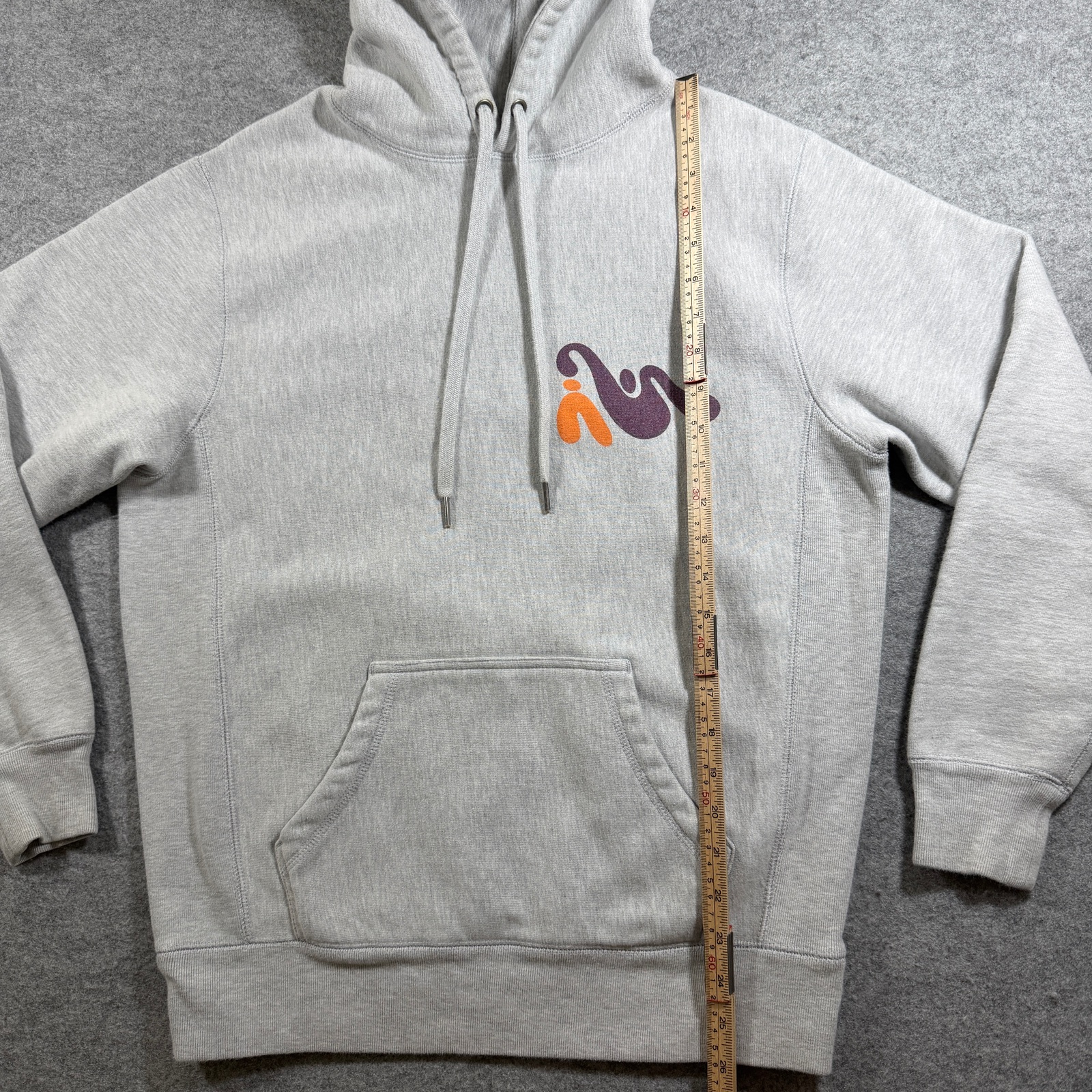 Astronaut Monastery Hoodie Mens S Gray Graphic Streetwear Pullover Heavyweight thumbnail 7