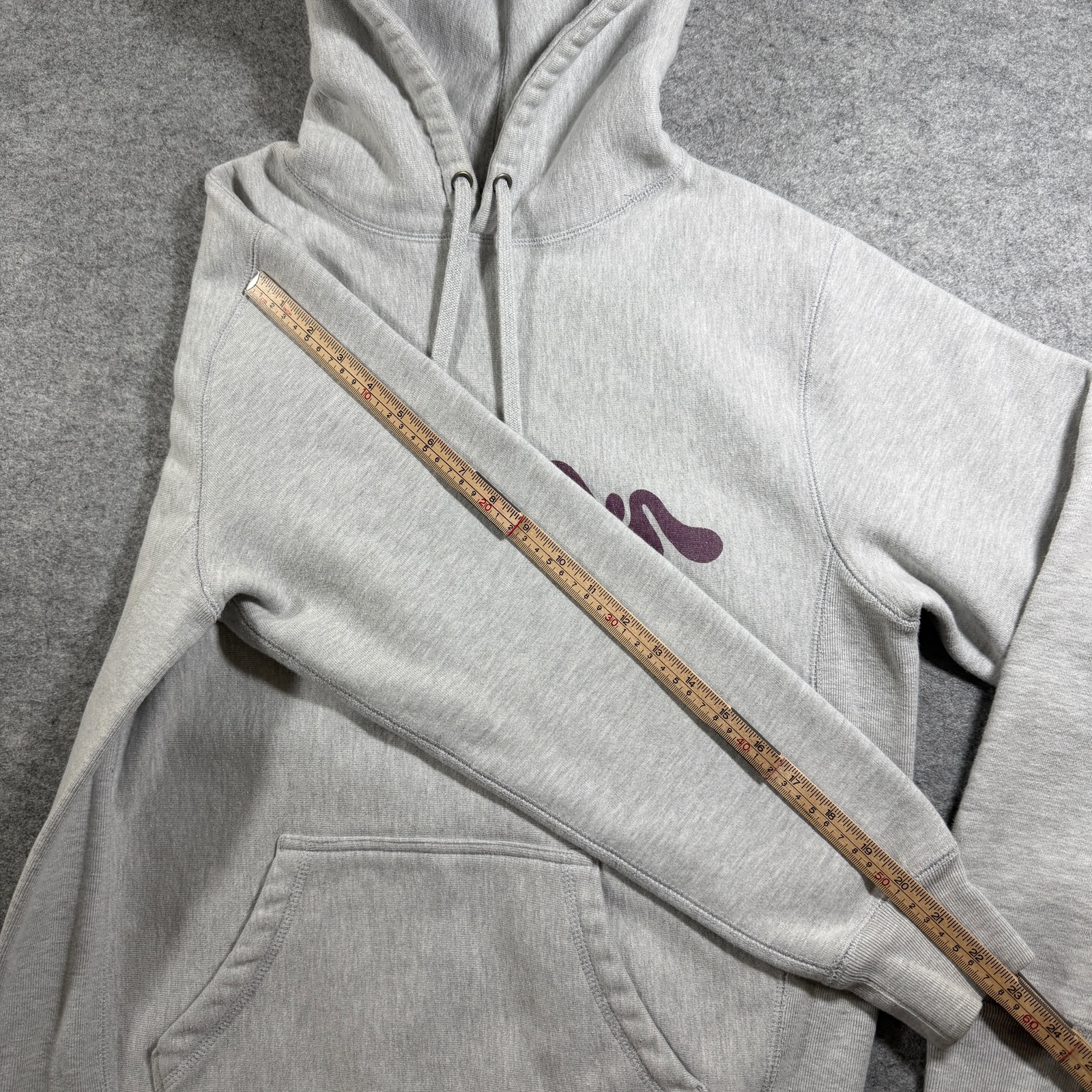 Astronaut Monastery Hoodie Mens S Gray Graphic Streetwear Pullover Heavyweight thumbnail 8