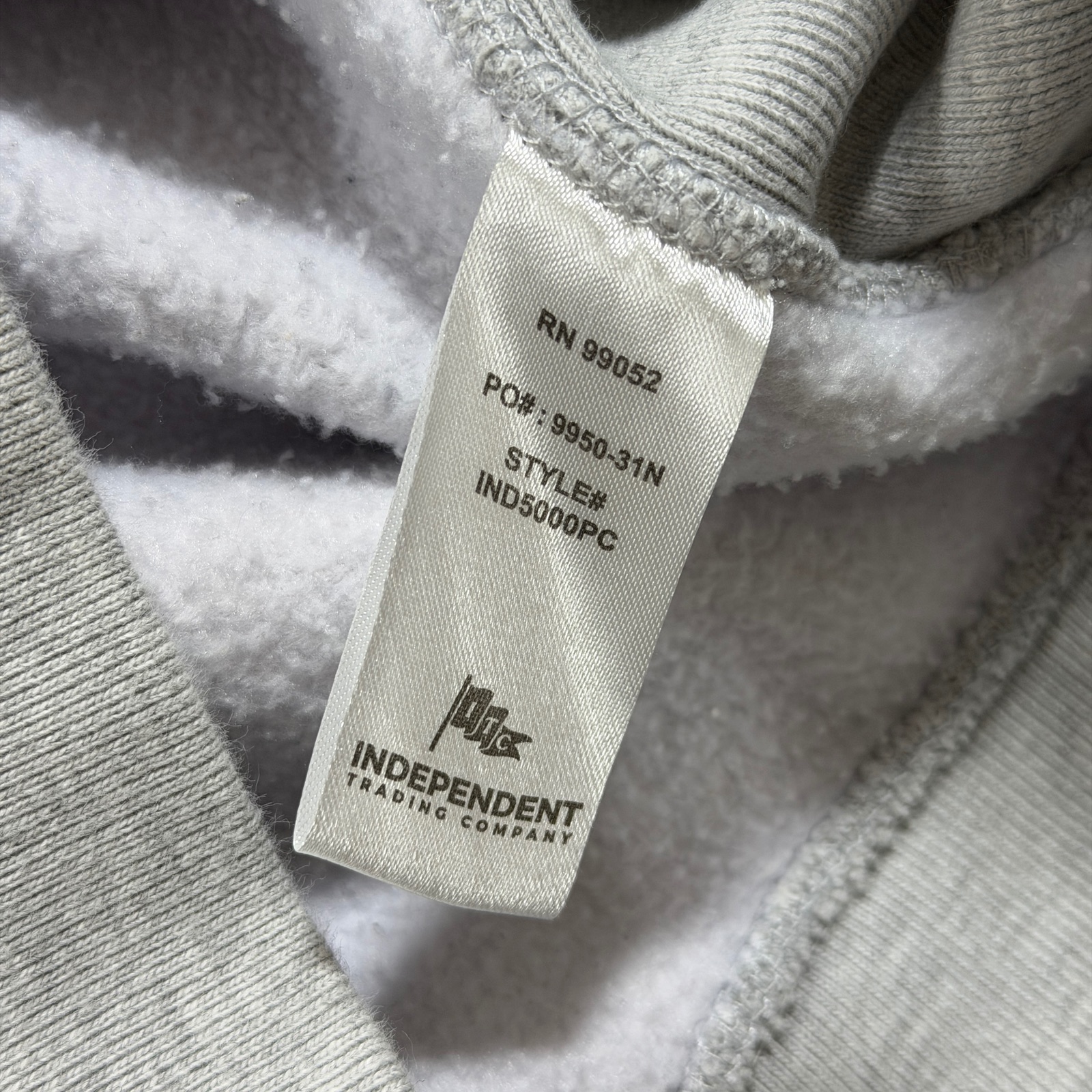Astronaut Monastery Hoodie Mens S Gray Graphic Streetwear Pullover Heavyweight thumbnail 10
