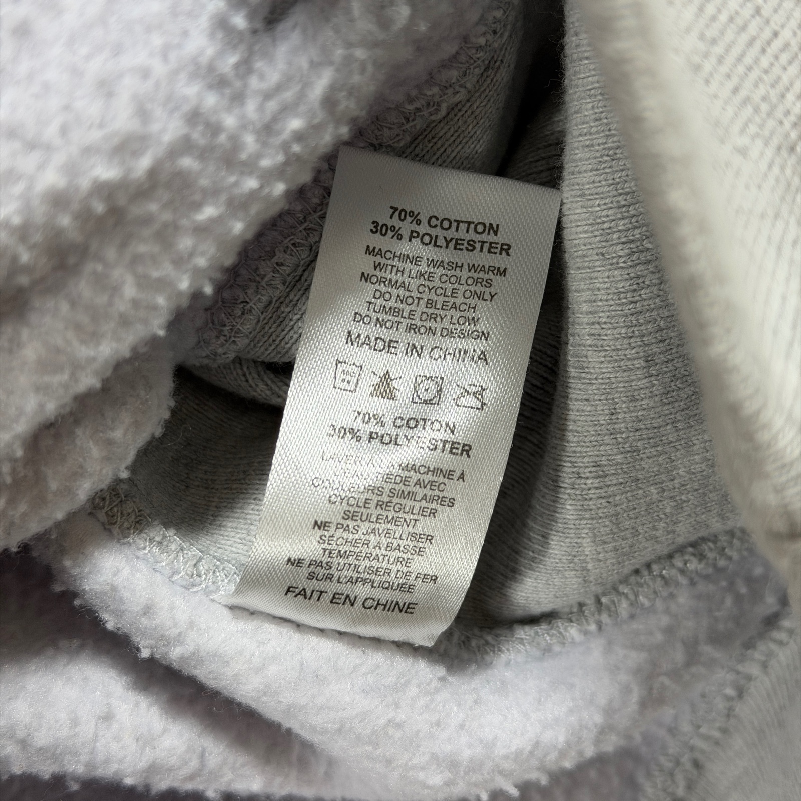 Astronaut Monastery Hoodie Mens S Gray Graphic Streetwear Pullover Heavyweight thumbnail 11