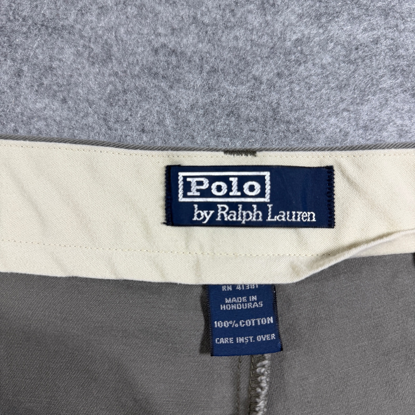 Vintage 90s Polo Ralph Lauren Andrew Pants Mens 48x32 Olive Pleated Cotton Chino thumbnail 5