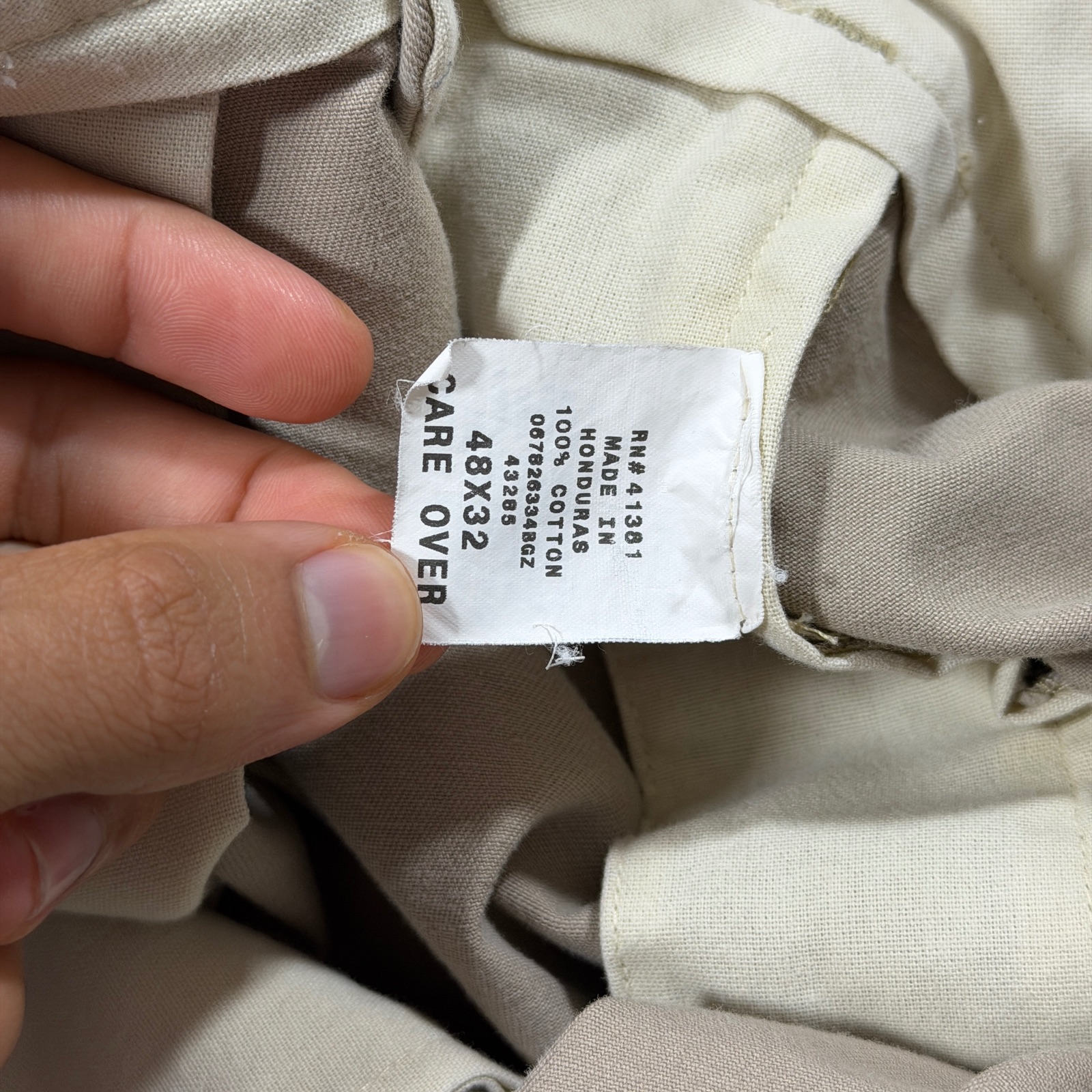 Vintage 90s Polo Ralph Lauren Andrew Pants Mens 48x32 Khaki Pleated Cotton Chino thumbnail 5