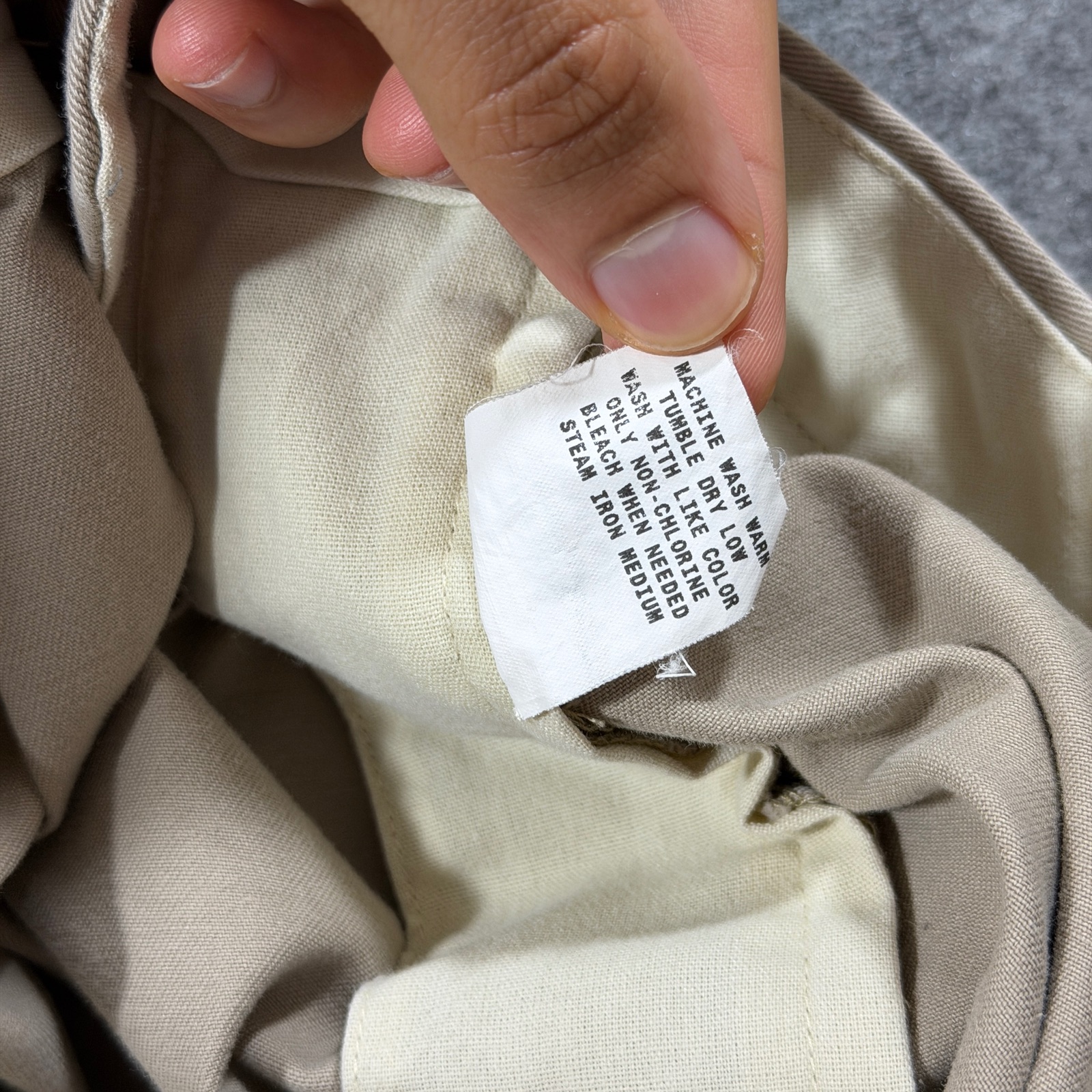 Vintage 90s Polo Ralph Lauren Andrew Pants Mens 48x32 Khaki Pleated Cotton Chino thumbnail 12