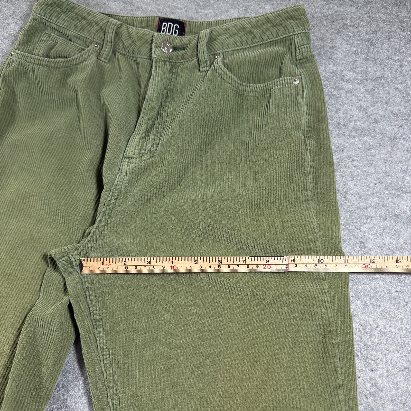 BDG Urban Outfitters Corduroy Pants Womens 28 Olive Green Mom High Rise Cotton thumbnail 9