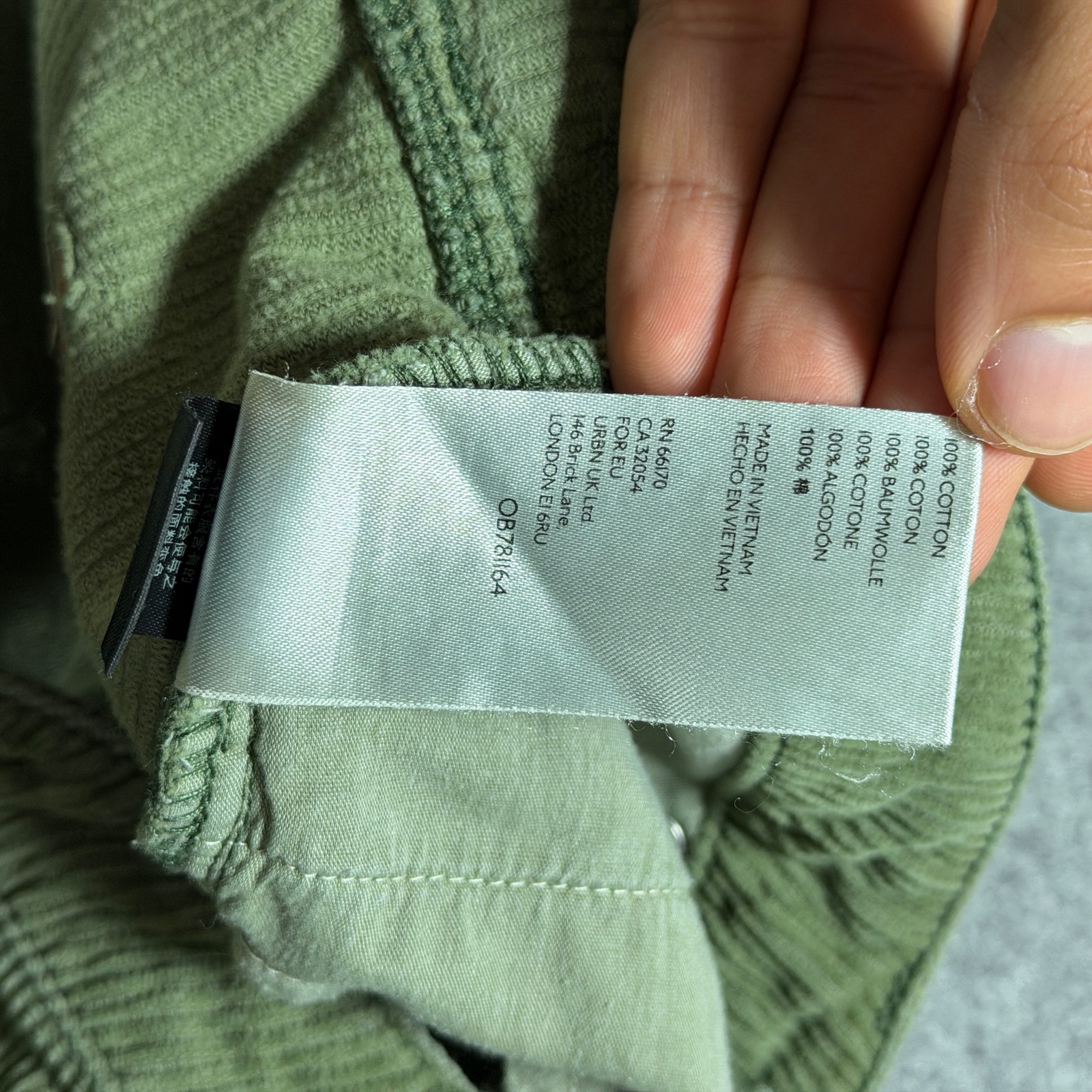 BDG Urban Outfitters Corduroy Pants Womens 28 Olive Green Mom High Rise Cotton thumbnail 11