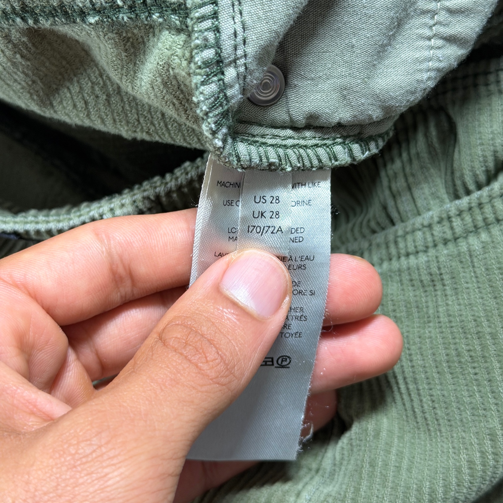 BDG Urban Outfitters Corduroy Pants Womens 28 Olive Green Mom High Rise Cotton thumbnail 13