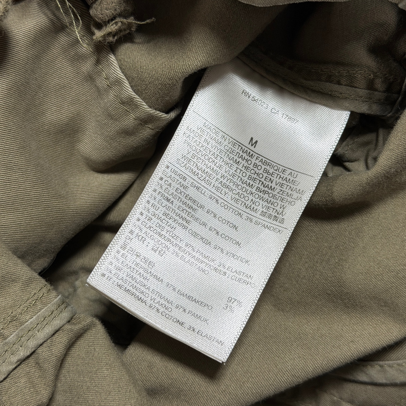 Banana Republic Utility Vest Womens M Olive Green Cotton Safari Field Jacket thumbnail 8