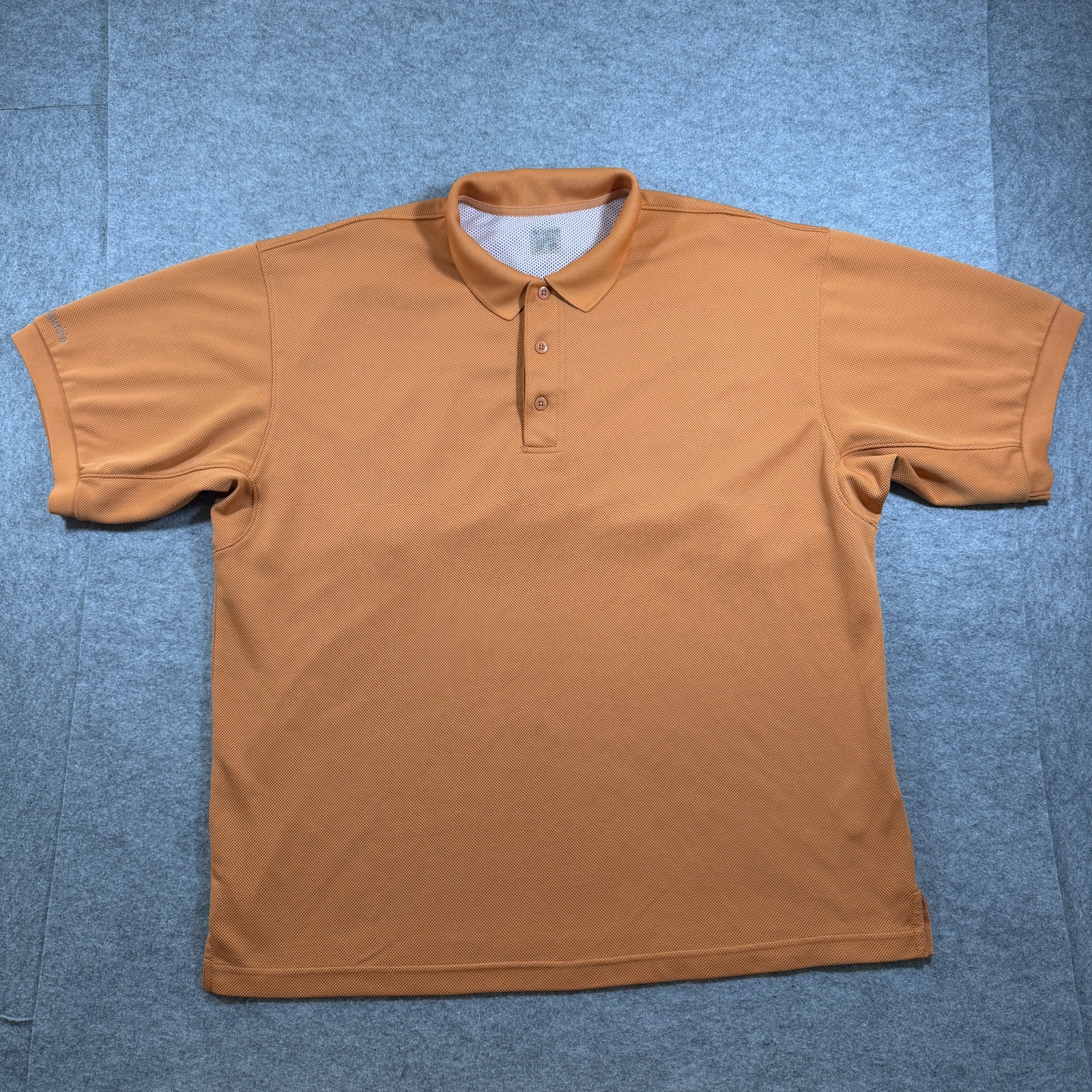 Columbia PFG Polo Shirt Mens XXL Orange Mesh Vented Performance Fishing Gear thumbnail 2