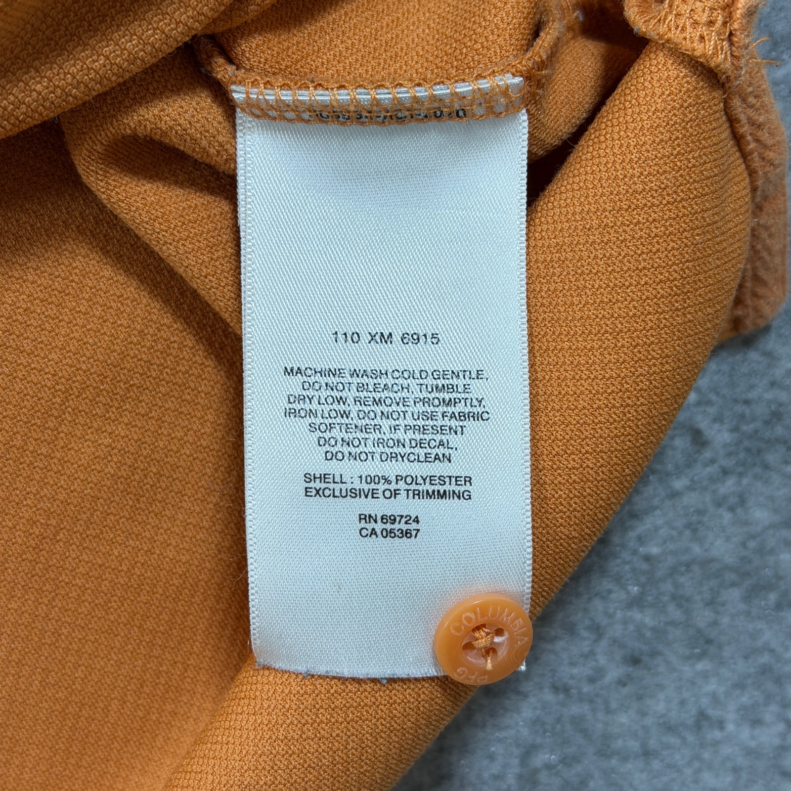 Columbia PFG Polo Shirt Mens XXL Orange Mesh Vented Performance Fishing Gear thumbnail 7