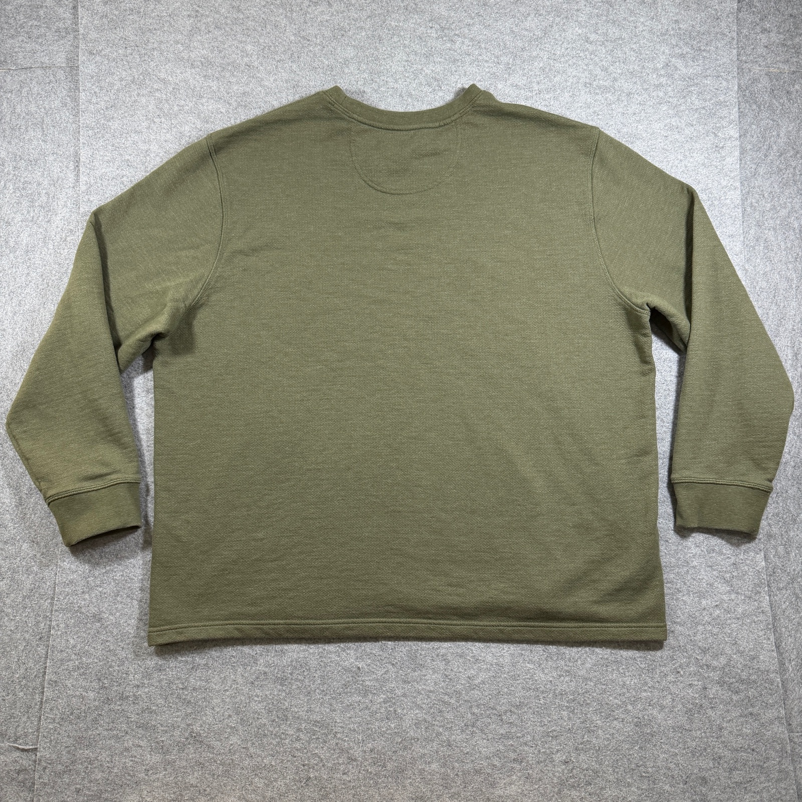 Orvis Crewneck Sweatshirt Mens XXL Olive Green Cotton Outdoor Pullover Casual thumbnail 2