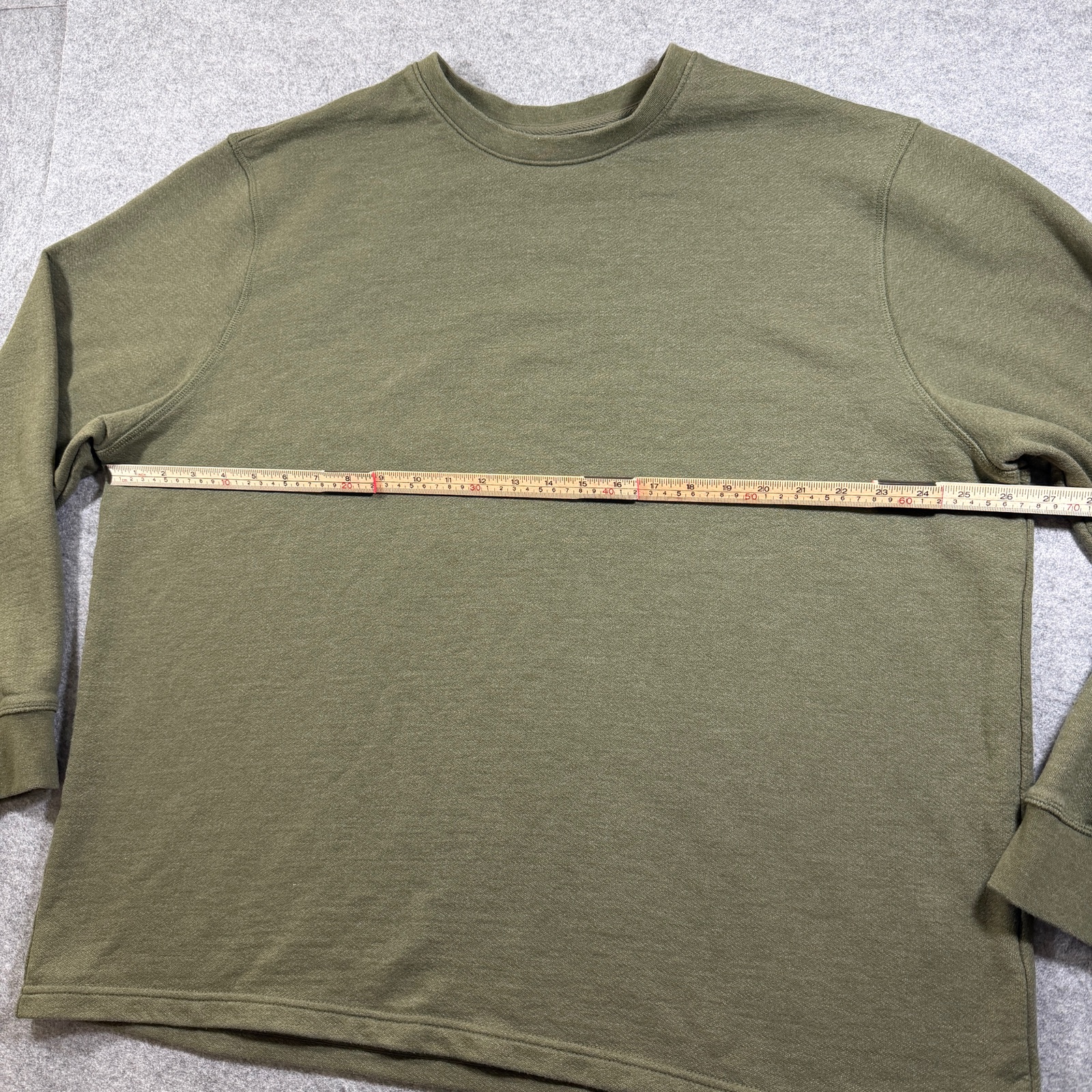 Orvis Crewneck Sweatshirt Mens XXL Olive Green Cotton Outdoor Pullover Casual thumbnail 6