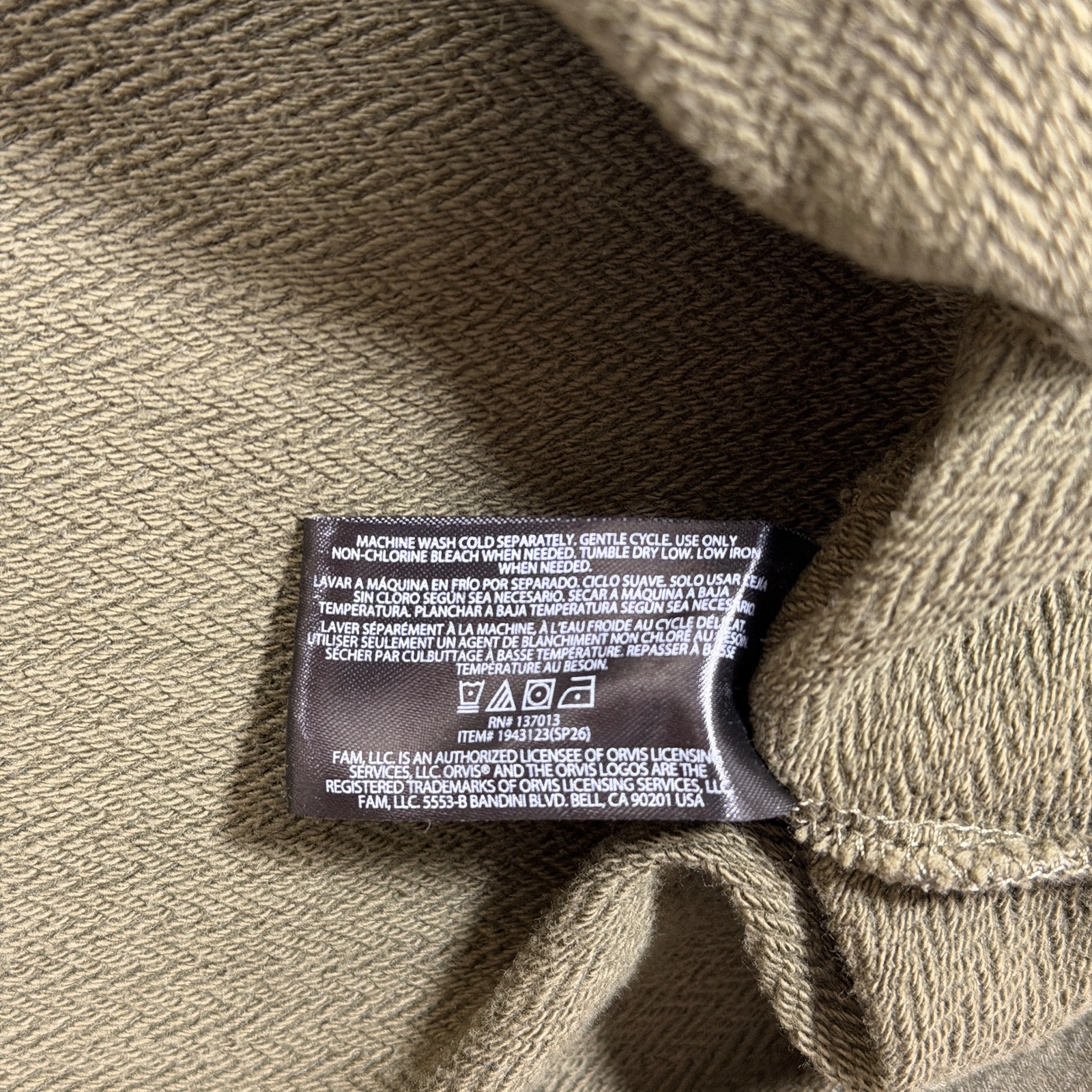 Orvis Crewneck Sweatshirt Mens XXL Olive Green Cotton Outdoor Pullover Casual thumbnail 11
