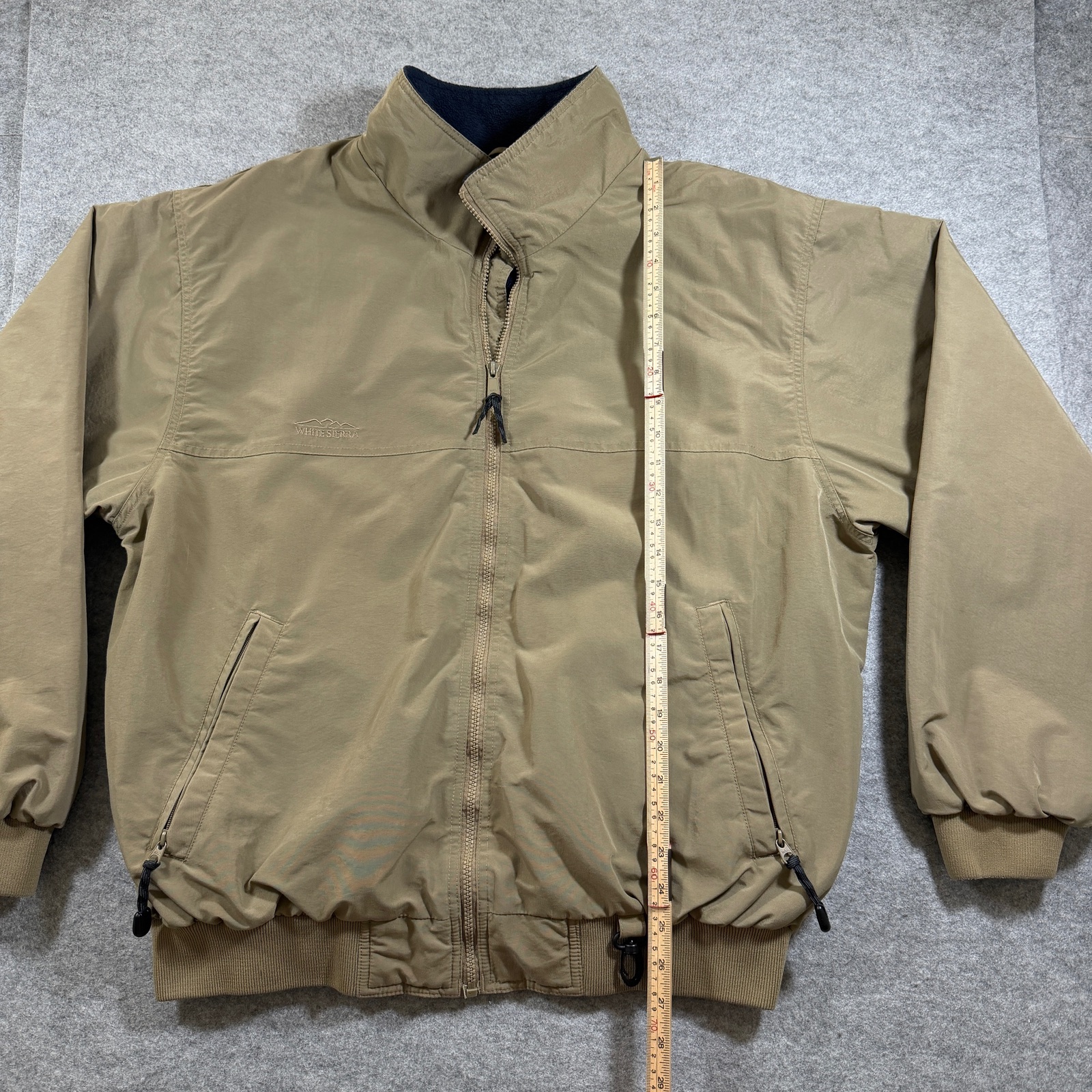 Vintage White Sierra Jacket Mens XL Tan Fleece Lined Water Resistant Hiking thumbnail 6
