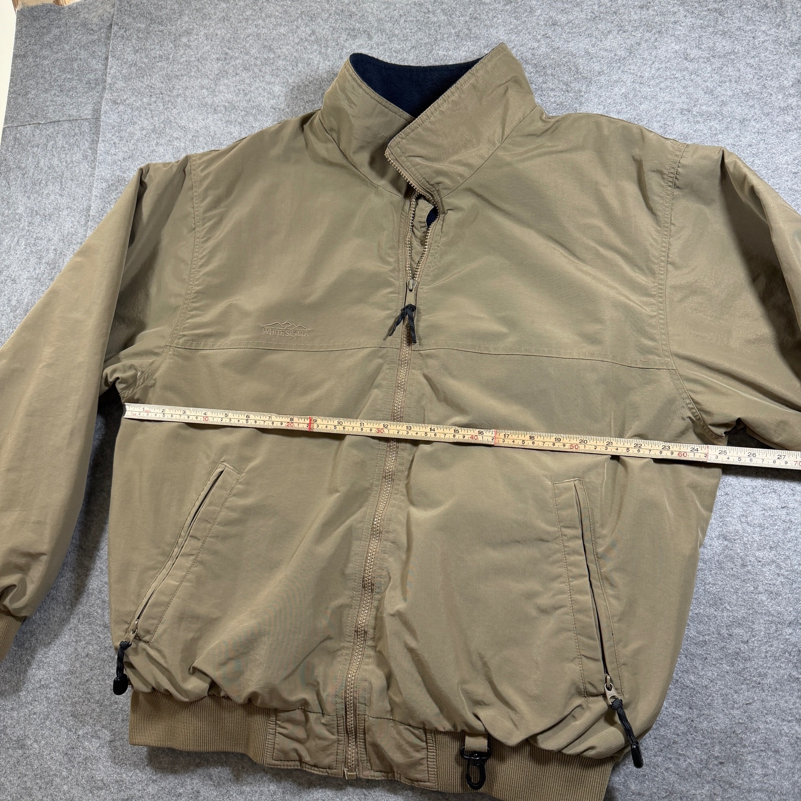 Vintage White Sierra Jacket Mens XL Tan Fleece Lined Water Resistant Hiking thumbnail 7