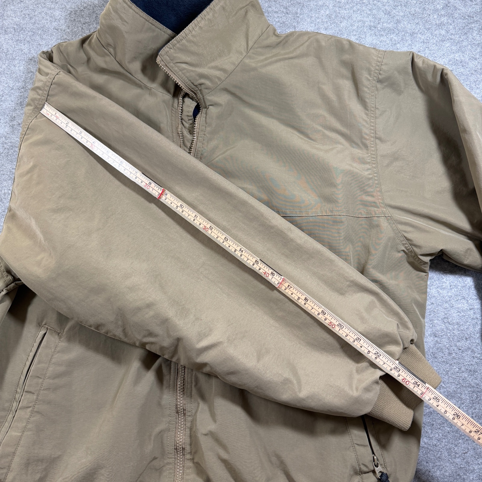 Vintage White Sierra Jacket Mens XL Tan Fleece Lined Water Resistant Hiking thumbnail 8