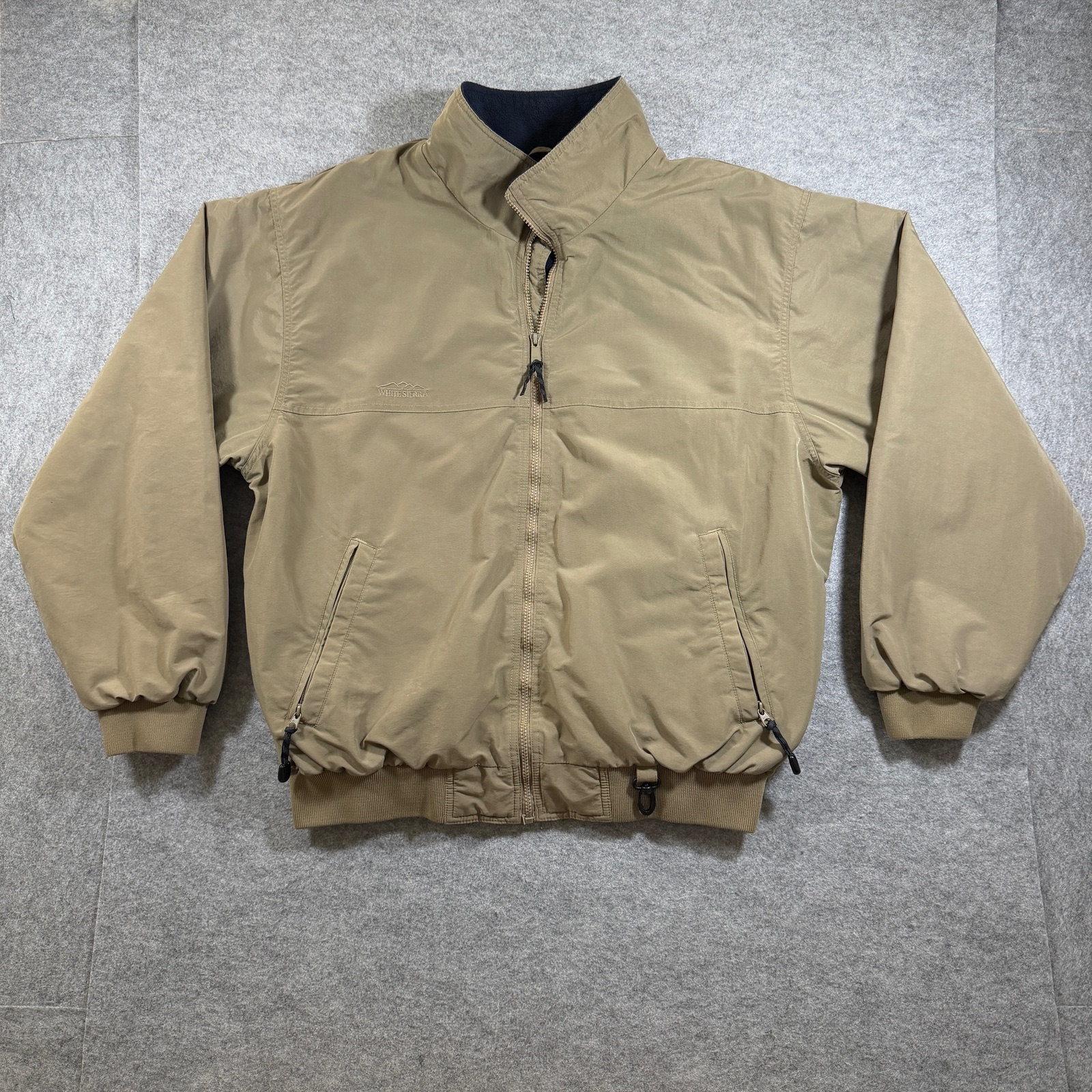 Vintage White Sierra Jacket Mens XL Tan Fleece Lined Water Resistant Hiking thumbnail 9