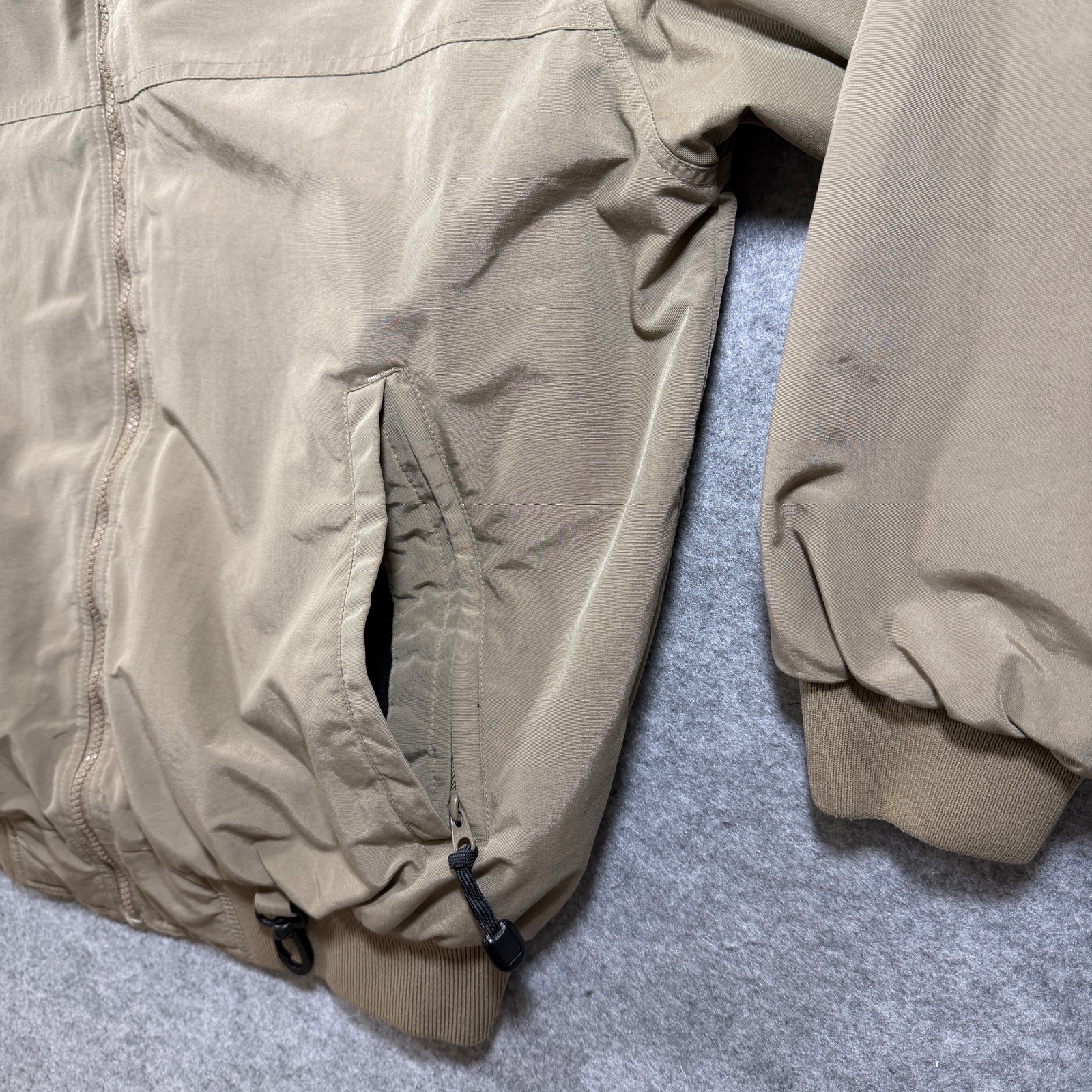 Vintage White Sierra Jacket Mens XL Tan Fleece Lined Water Resistant Hiking thumbnail 12