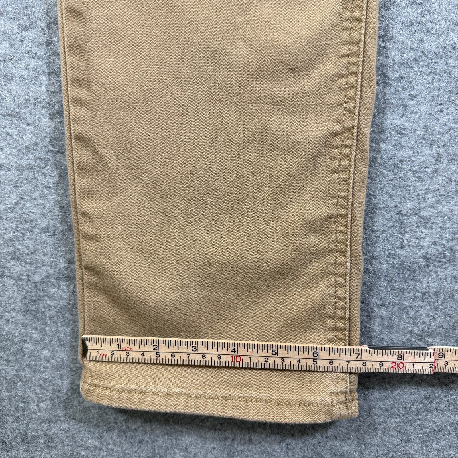 Lee Pants Womens 12 Short Khaki Straight Leg Mid Rise Stretch Cotton Chino thumbnail 9