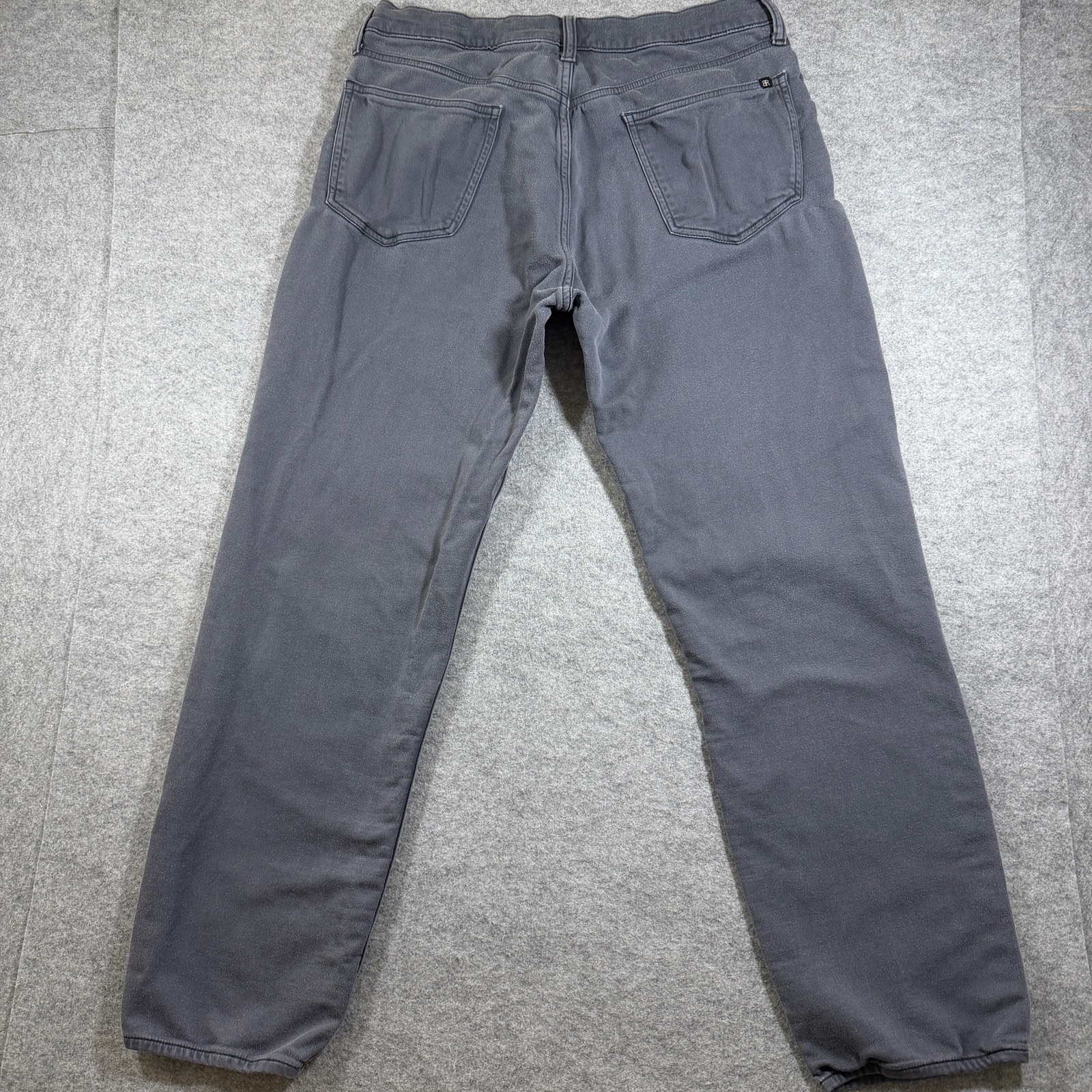 Banana Republic Twill Jeans Mens 34x30 Gray Faded Slim Straight Cotton Pants thumbnail 2