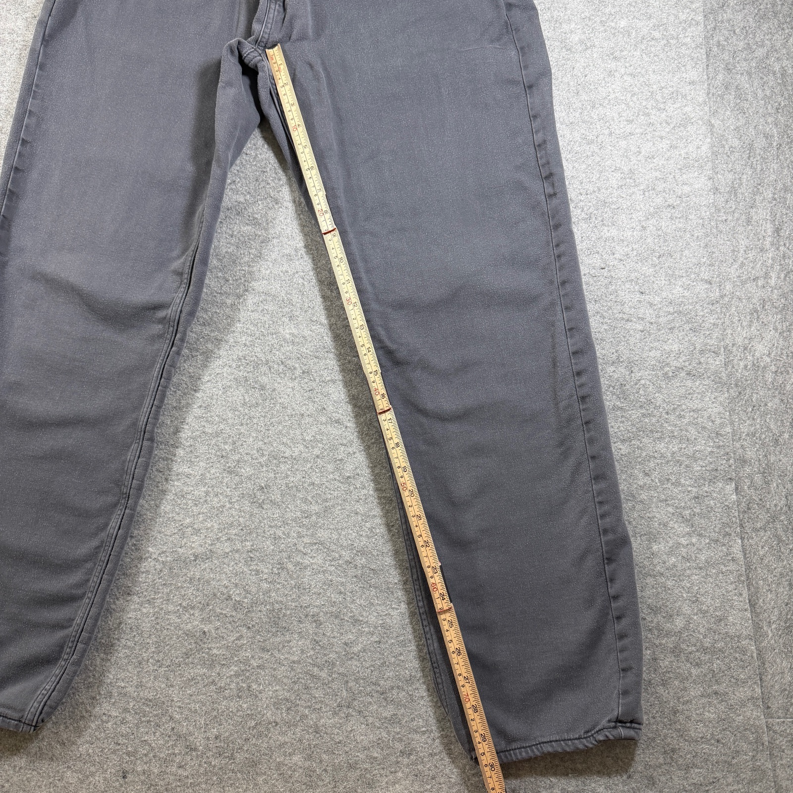 Banana Republic Twill Jeans Mens 34x30 Gray Faded Slim Straight Cotton Pants thumbnail 7