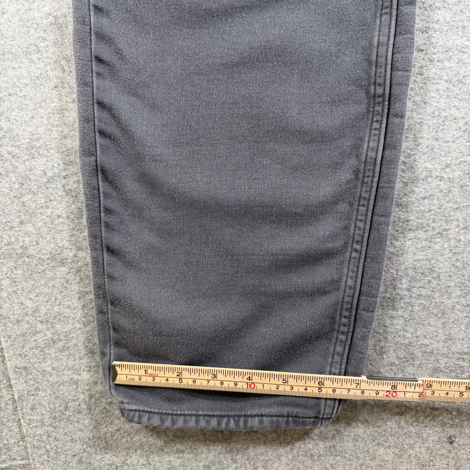 Banana Republic Twill Jeans Mens 34x30 Gray Faded Slim Straight Cotton Pants thumbnail 9